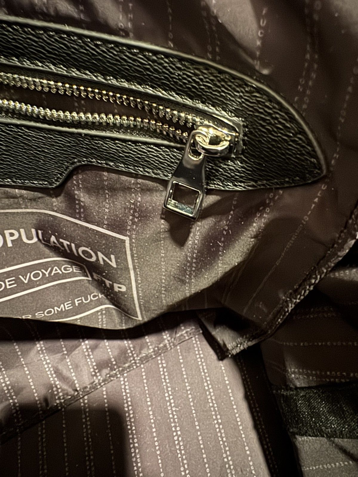 Fuck The Population FTP (FuckThePopulation) Logo Repeat Tote Bag Size ONE SIZE - 11 Thumbnail