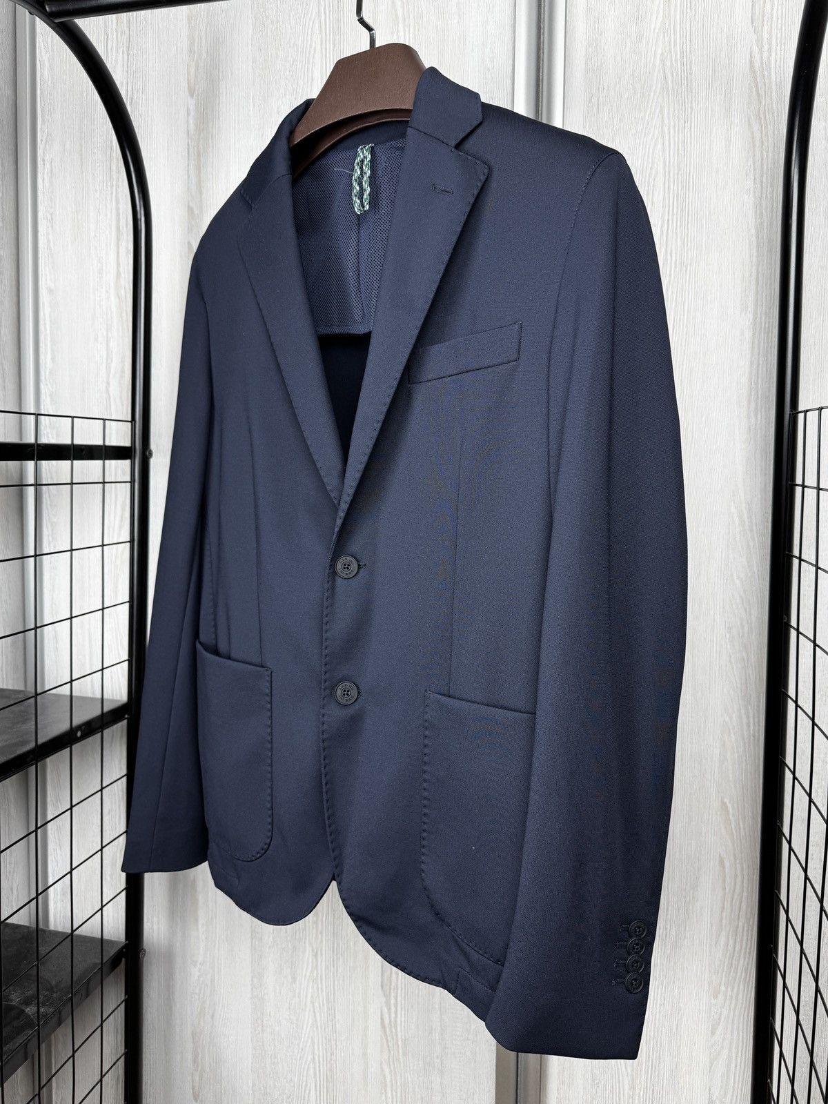L.B.M. 1911 Blue blazer Travel Sport Uniform L.B.M. 1911 Recycled Nylon Size 38R - 5 Thumbnail