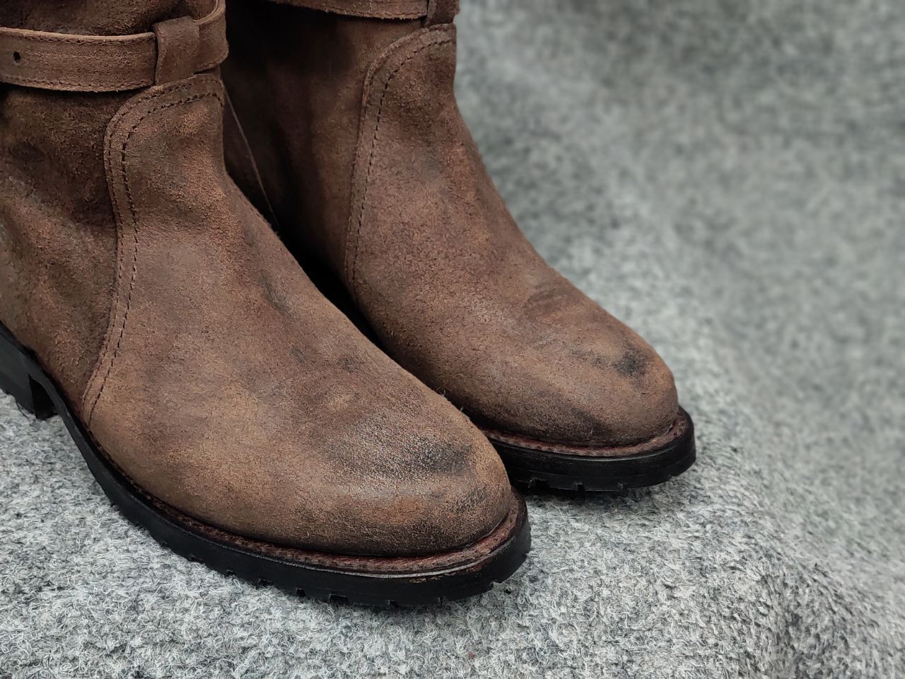 Sendra Sendra Riding Casual High boots womens Brown Suede Leather Size US 6 / IT 36 - 21 Thumbnail