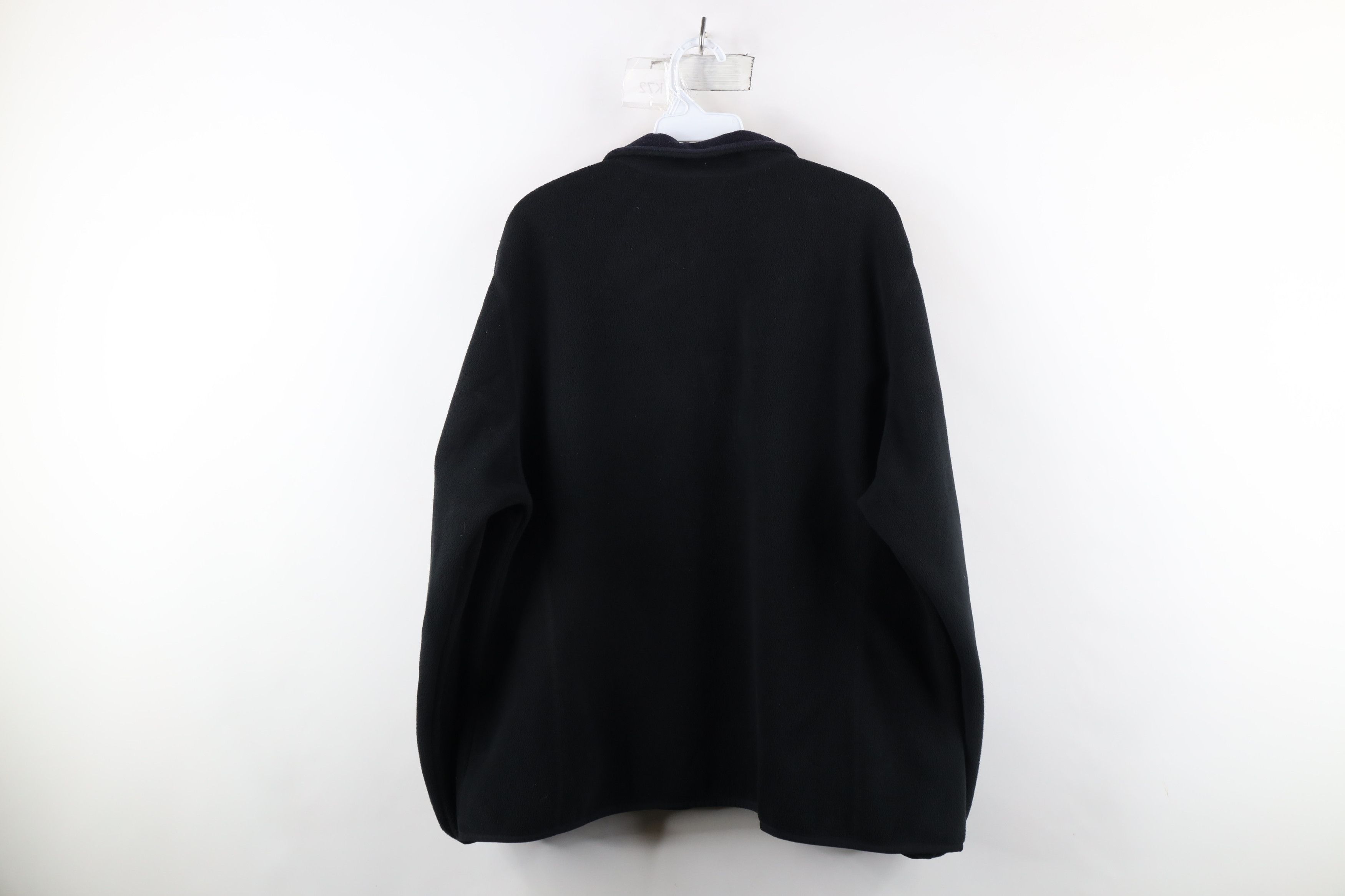 Lands' End × Vintage Vintage 90s Lands End Fleece Full Zip Jacket Black Size XL / US 12-14 / IT 48-50 - 12 Thumbnail
