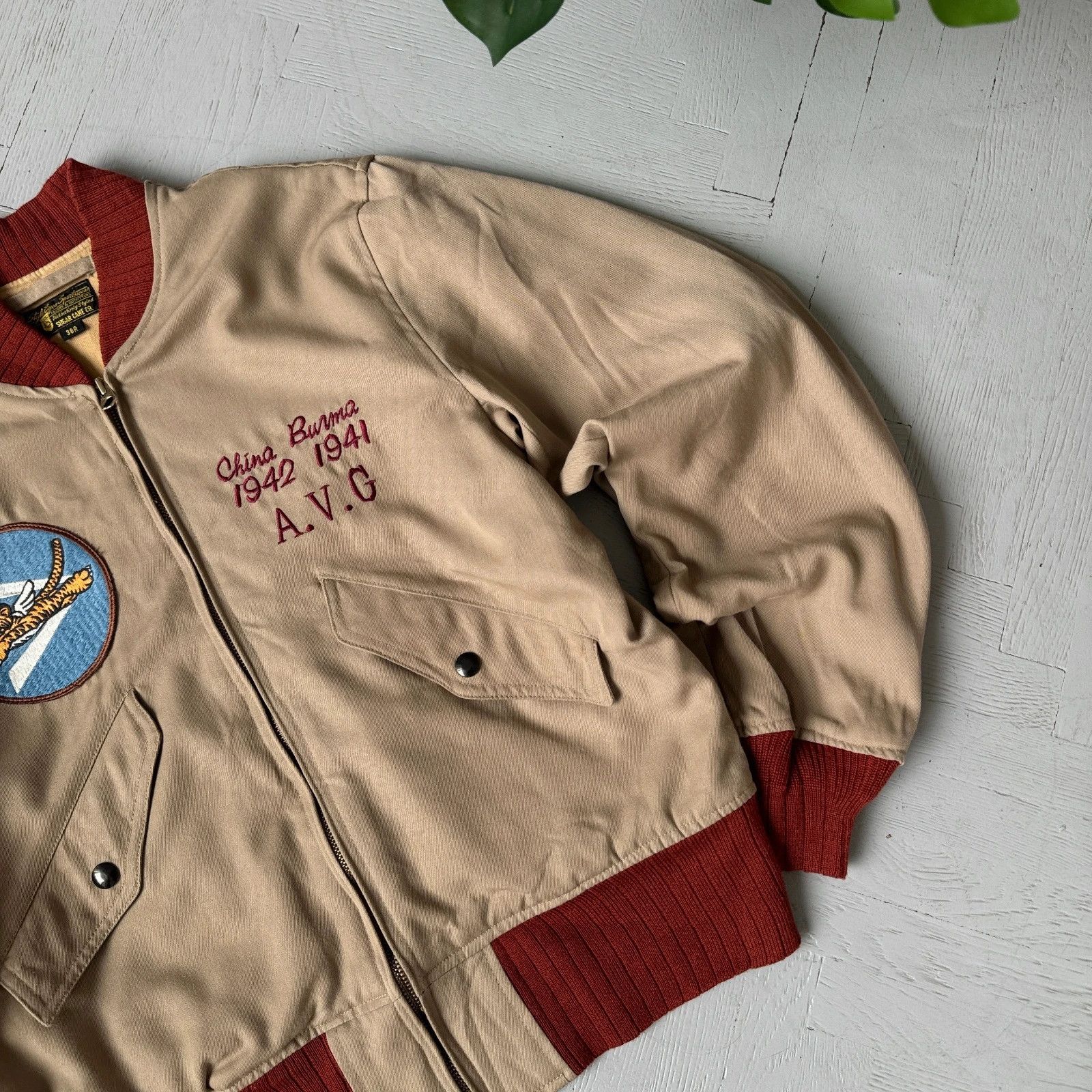 Vintage American Vintage Sugar Cane 60s Style Bomber Jacket Size US S / EU 44-46 / 1 - 3 Thumbnail