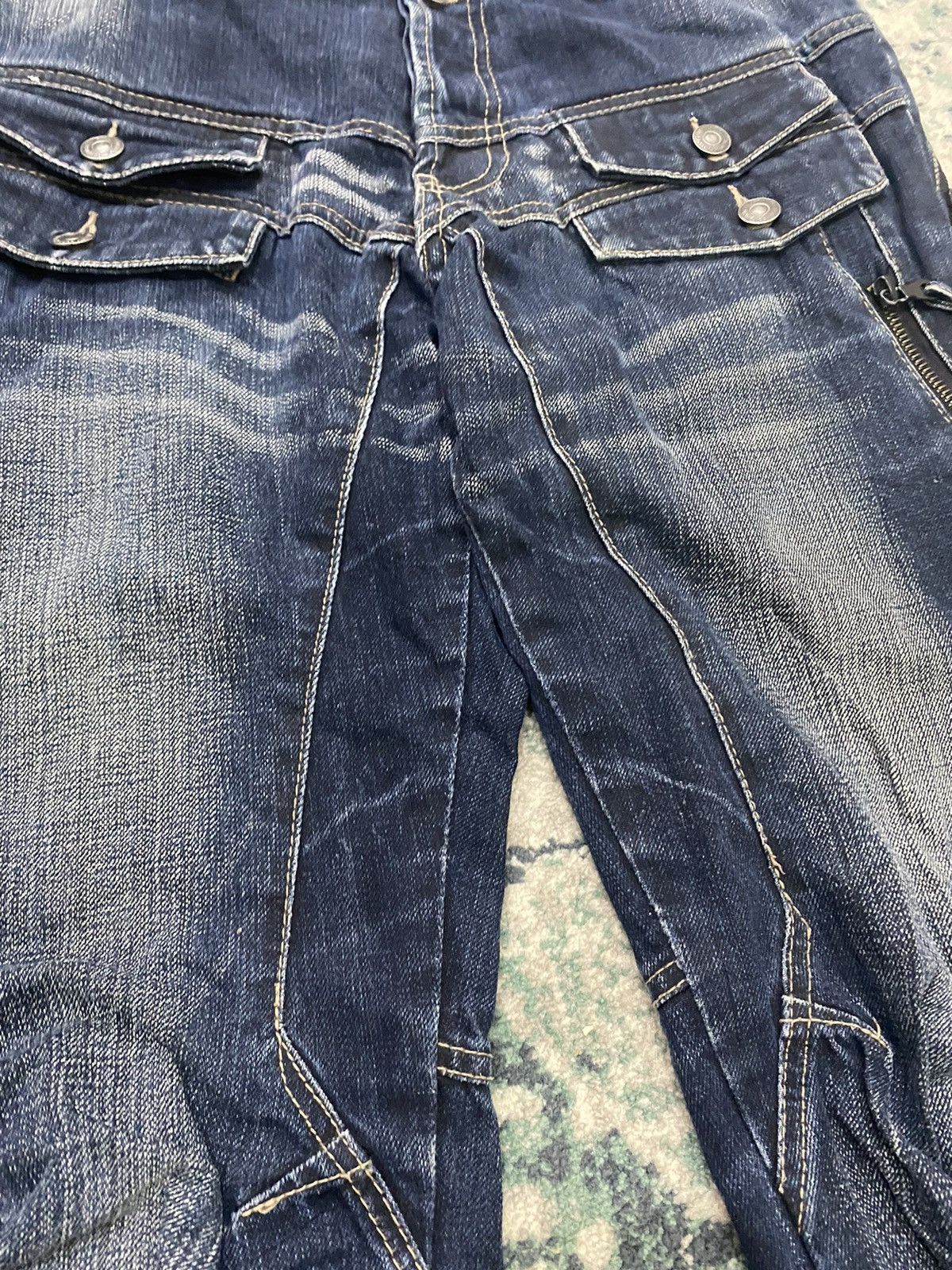 PPFM PPFM Multizipper Double Pocket Tactical Bondage Denim Pant Size US 32 / EU 48 - 8 Thumbnail