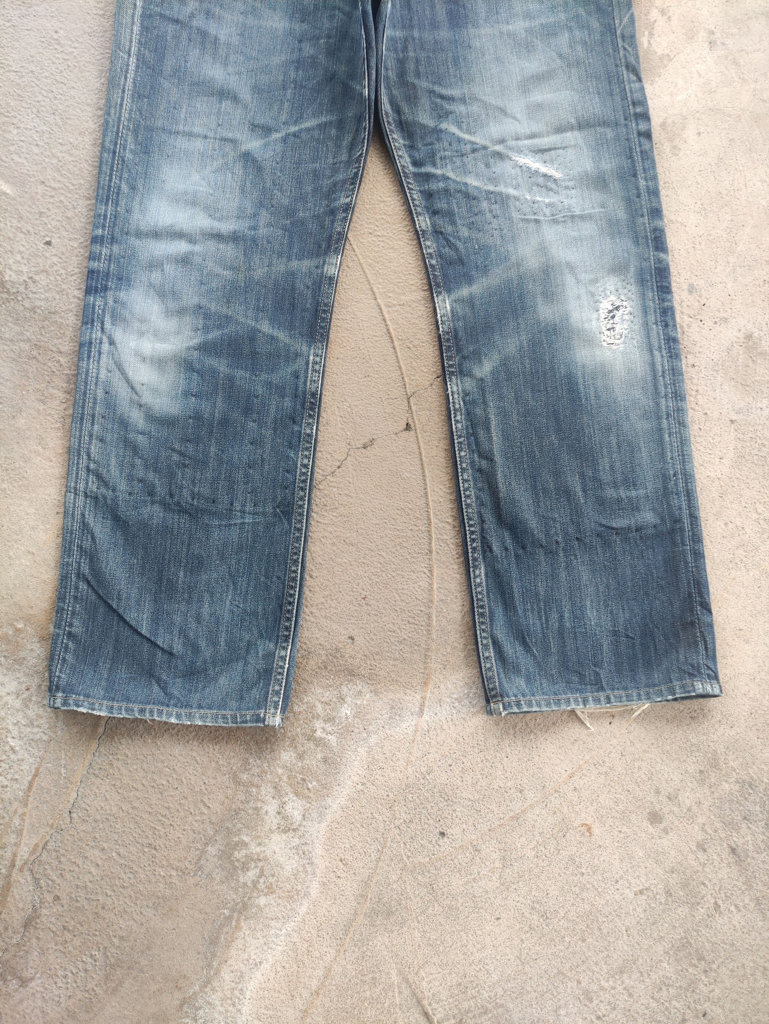 Polo Ralph Lauren Vintage Polo Ralph Lauren Selvedge Distressed Faded Denim Size US 35 - 4 Thumbnail