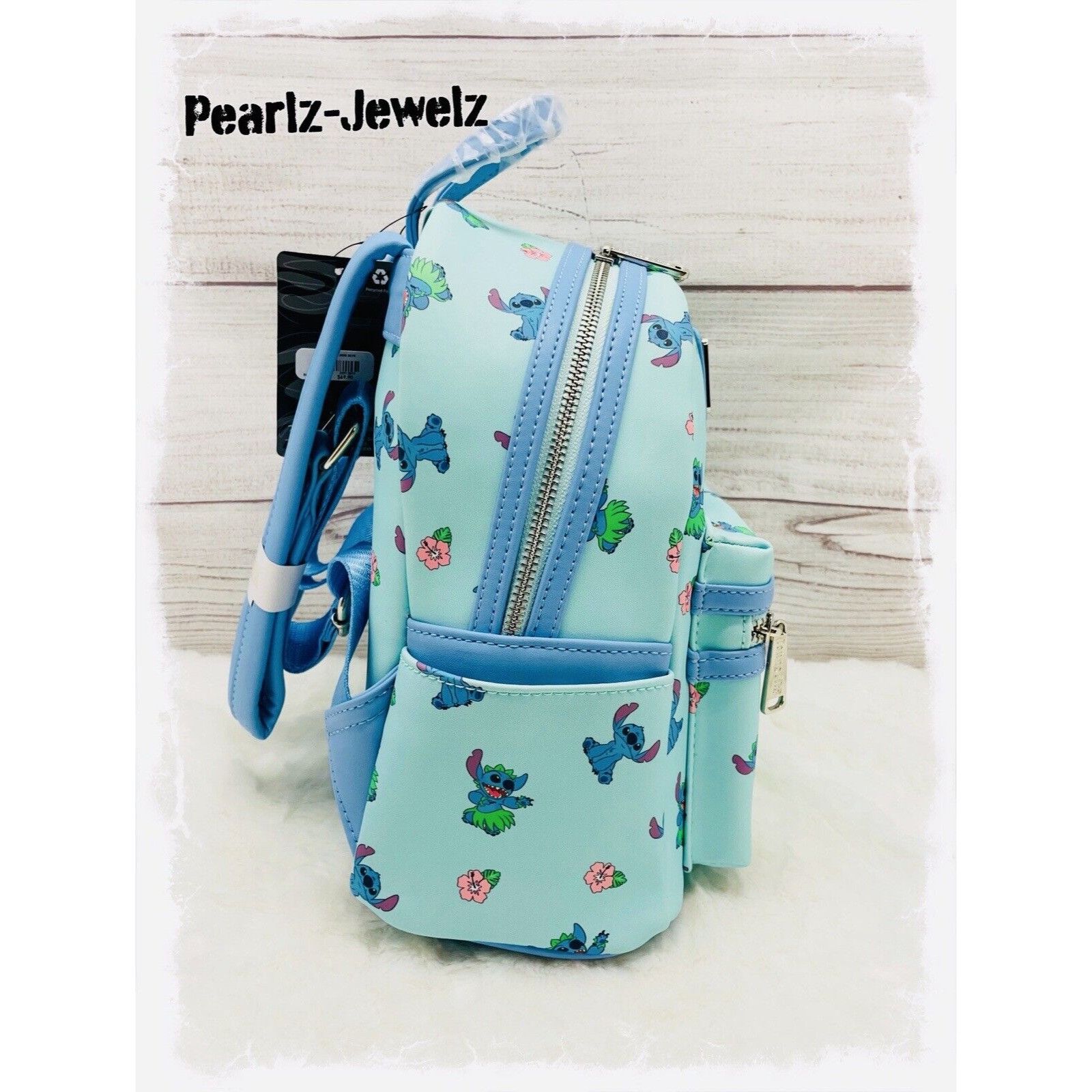 Disney Loungefly Lilo & Stitch Hula Poses Allover Print Backpack Bo Size ONE SIZE - 2 Thumbnail