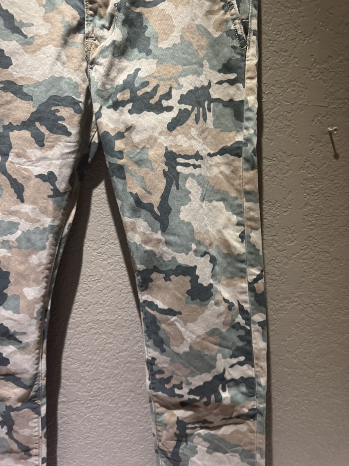 Levi's Camo Levis Beige Green Brown White Tag Vintage Denim Pants Size US 31 - 5 Thumbnail
