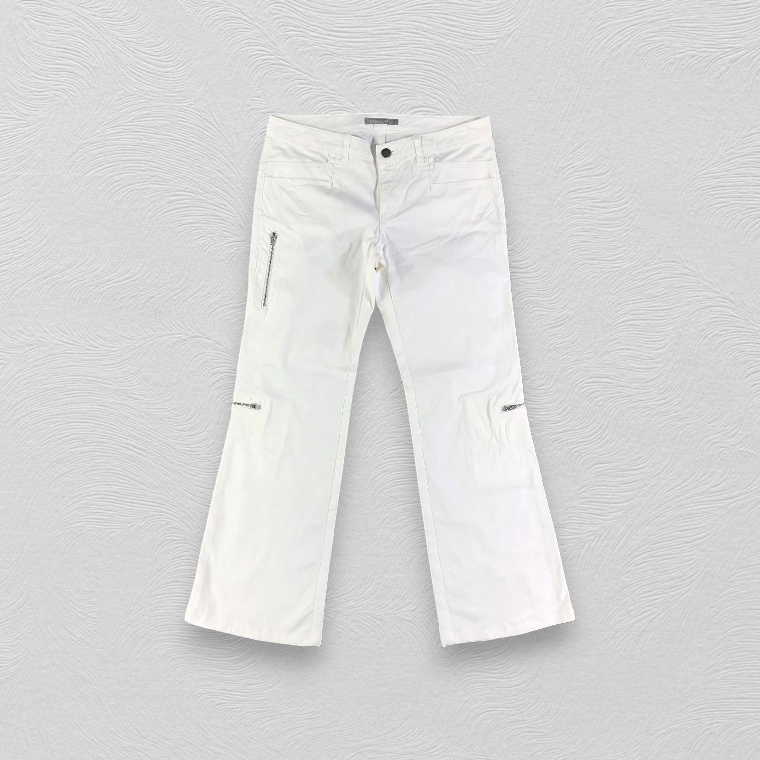 Japanese Brand Theory Zipper Pocket Flared Jeans KJ2062 Size 30" / US 8 / IT 44 - 2 Thumbnail
