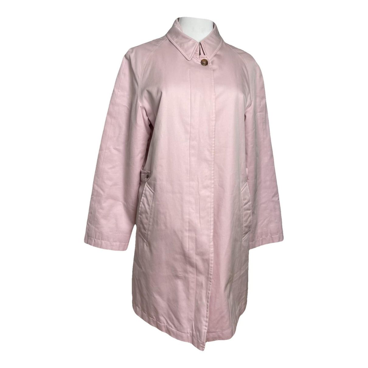 Burberry Camden Pink Cotton Coat Size L / US 10 / IT 46 - 1 Thumbnail