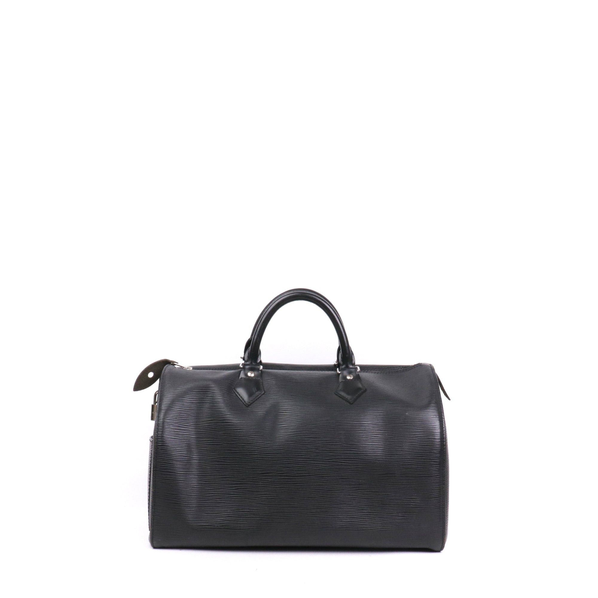 Louis Vuitton LOUIS VUITTON - Louis Vuitton Speedy 35 handbag in black epi leather Size ONE SIZE - 1 Thumbnail
