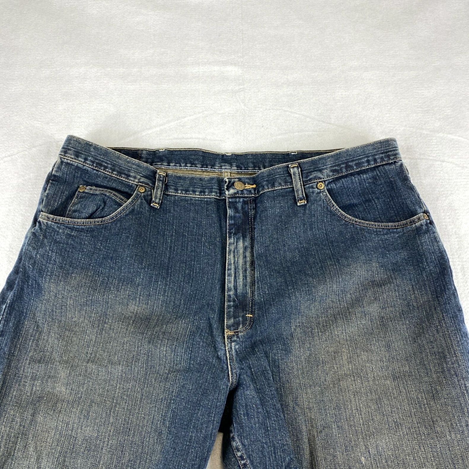 Wrangler Wrangler Relaxed Fit Straight Leg Jeans Men's 42x32 Blue 5 ...