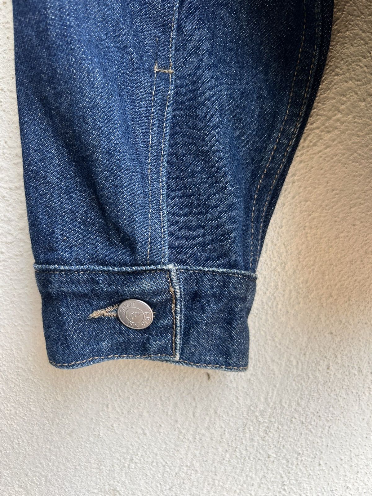 Armani AJ Armani Jeans Indigo 002 Series Denim Trucker Jacket Size US M / EU 48-50 / 2 - 16 Thumbnail