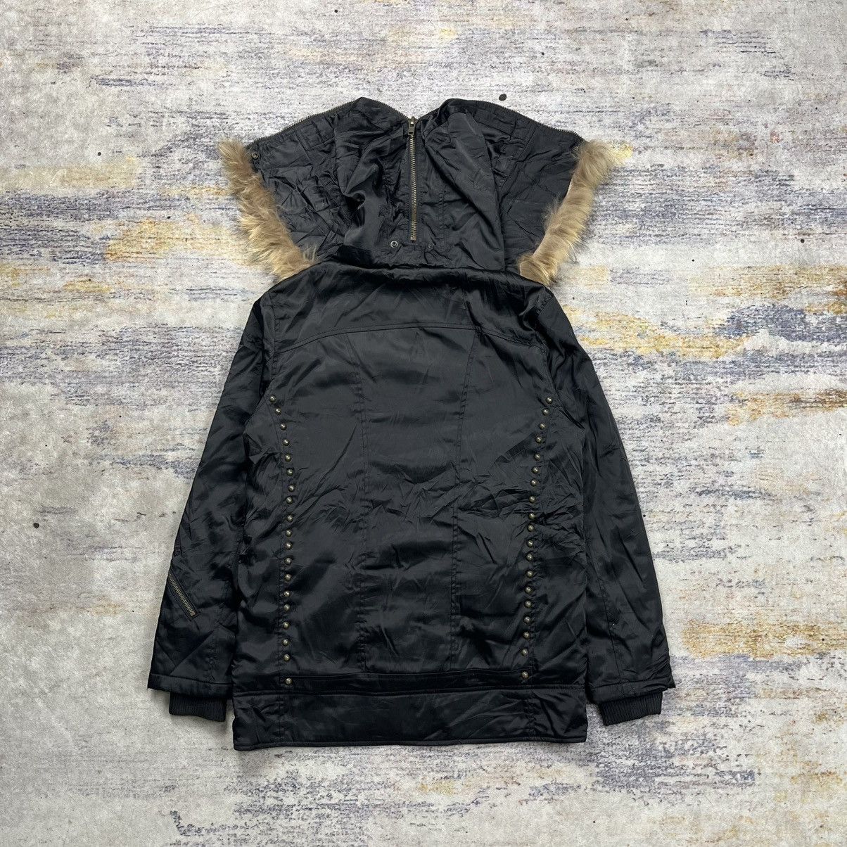 If Six Was Nine × Japanese Brand × Le Grande Bleu (L.G.B.) Midas Fur hoodie studded multi pocket jacket vkei style Size US M / EU 48-50 / 2 - 2 Thumbnail
