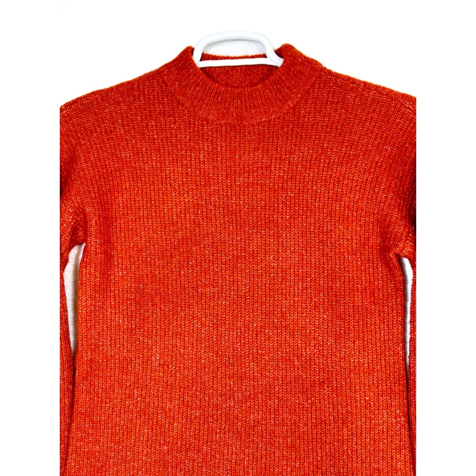 Vintage Cupcakes & Cashmere Women's Sweater Burnt Orange Knit Mock-Neck S Pullover Casual Womens Size S / US 4 / IT 40 - 4 Thumbnail