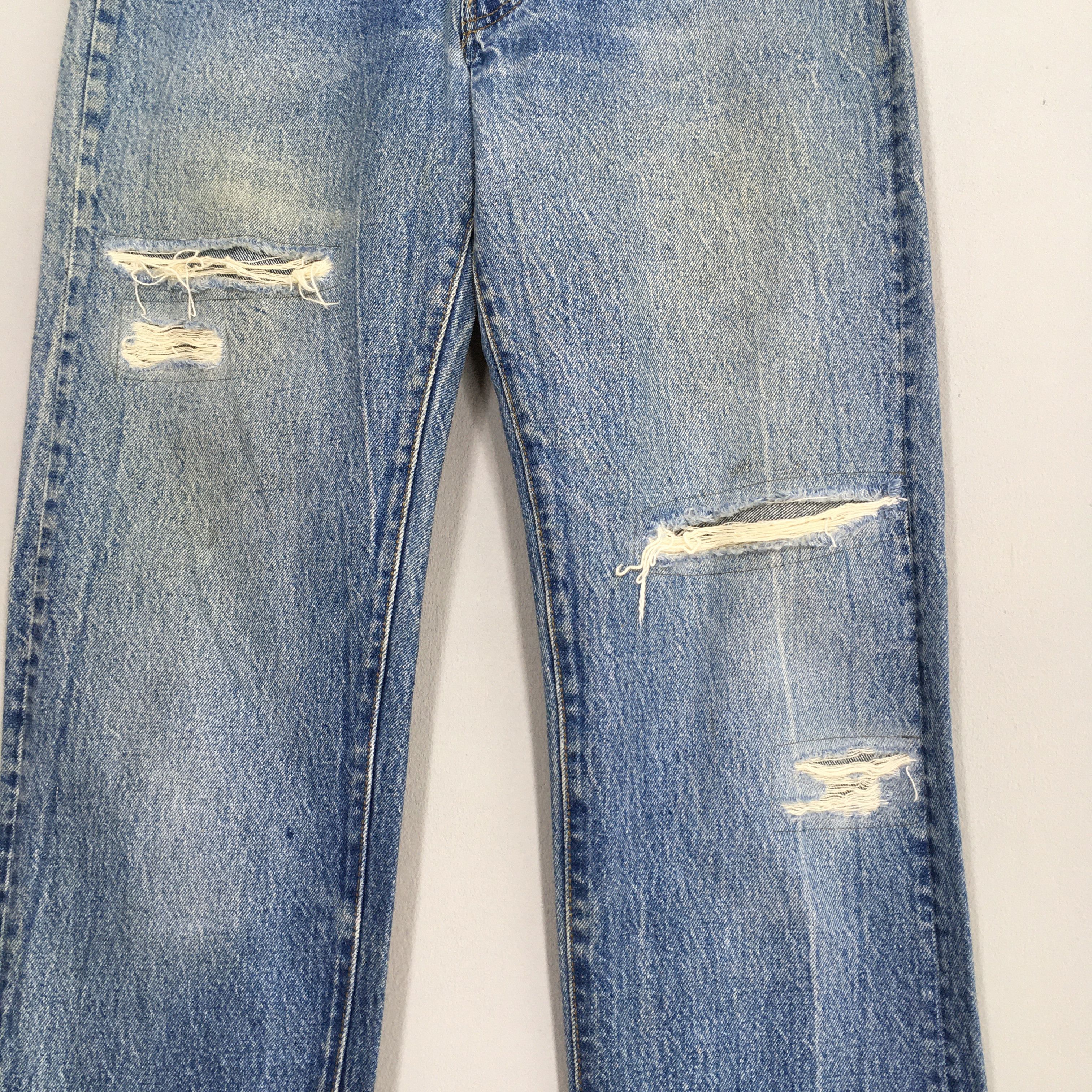 Levi's Size 30x33 Vintage 1980s Levi's 501 Distressed Jeans S189 Size US 30 / EU 46 - 3 Thumbnail