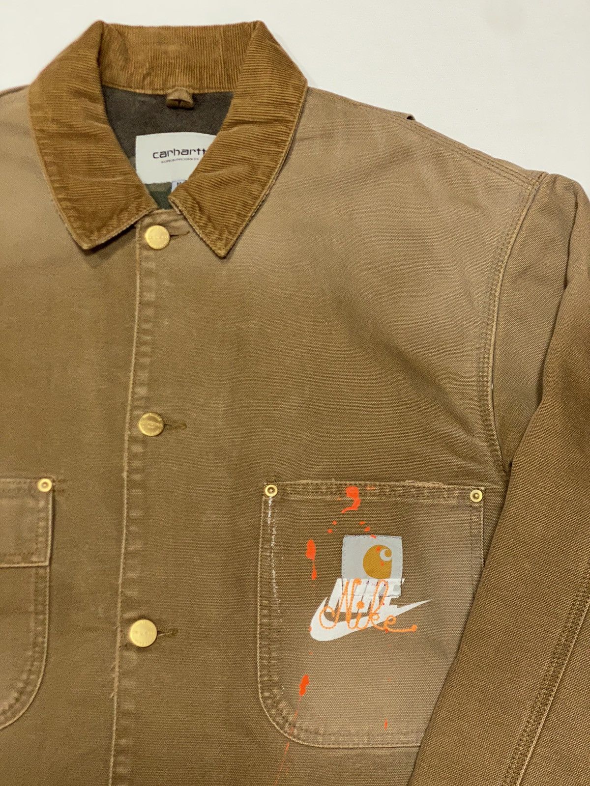 Carhartt Wip Rare Chore Coat 100 Carhartt Wip x Nike jacket size M brown Size US M / EU 48-50 / 2 - 4 Thumbnail