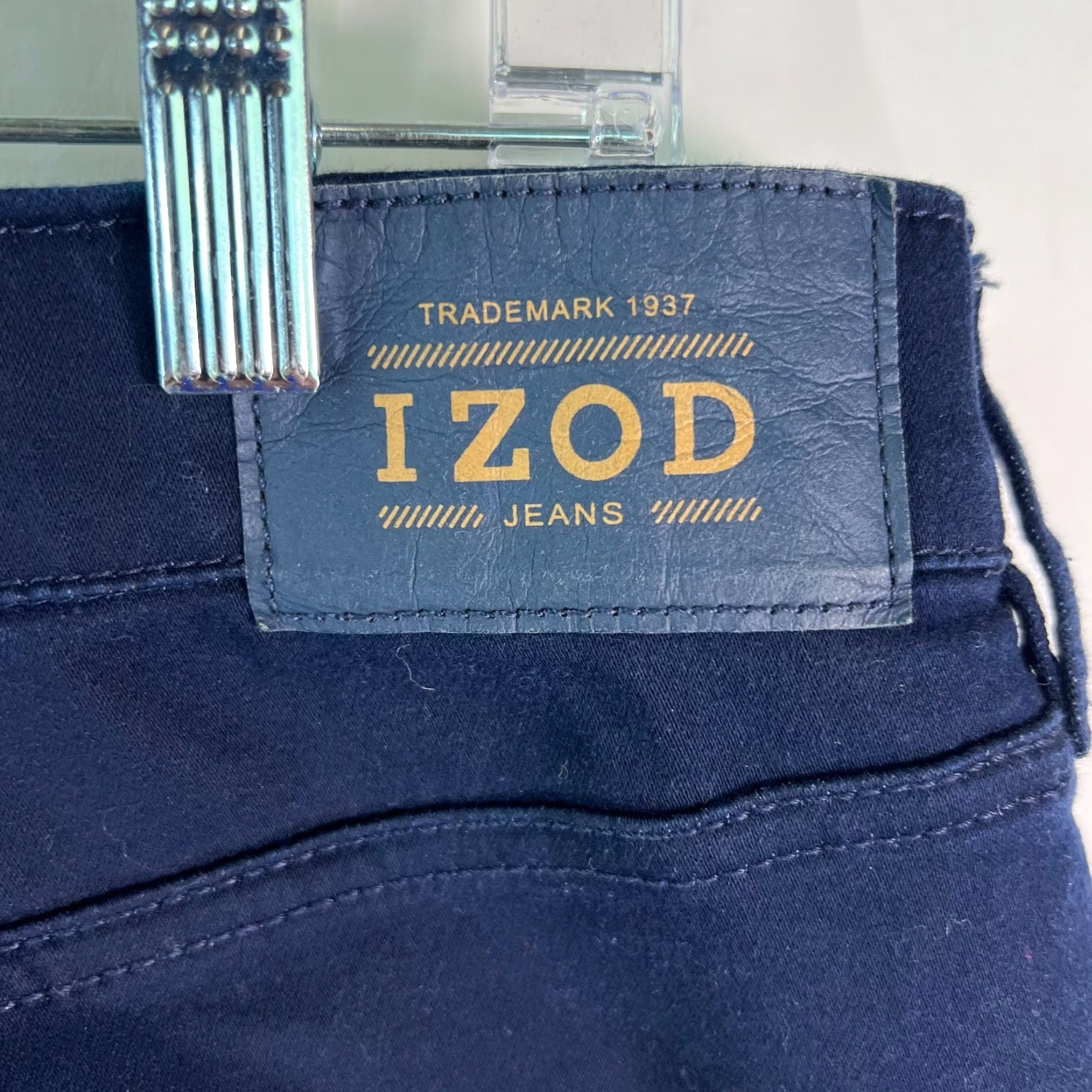 Izod IZOD Mens Regular Fit Flat Front Straight Leg Casual Blue Pants 36 Regular Blue, Chino, City Theme Mens Pants Size US 36 / EU 52 - 7 Thumbnail