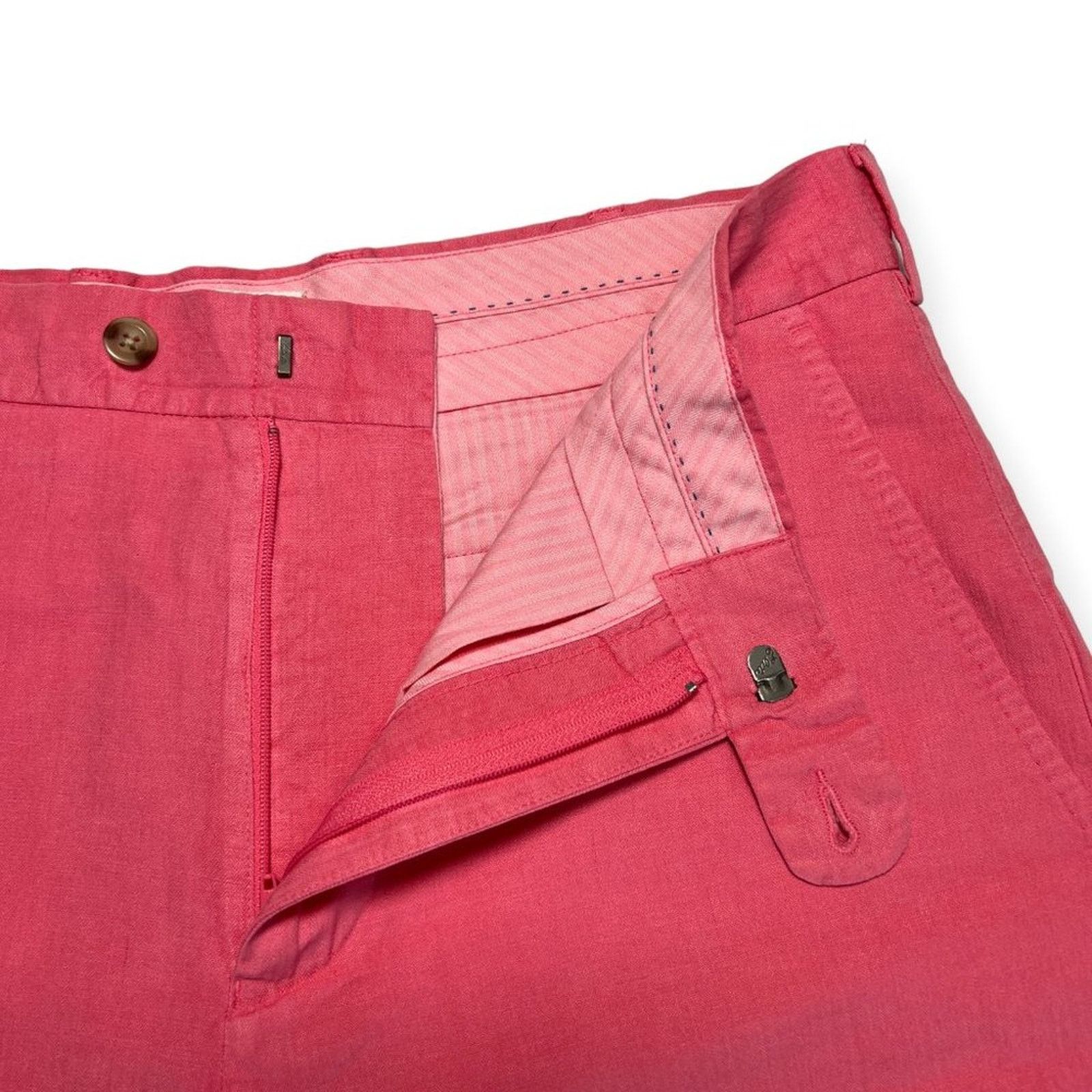 Peter Millar Peter Millar Linen Silk Chino Shorts Coral Pink Size 32 Size US 32 / EU 48 - 9 Thumbnail