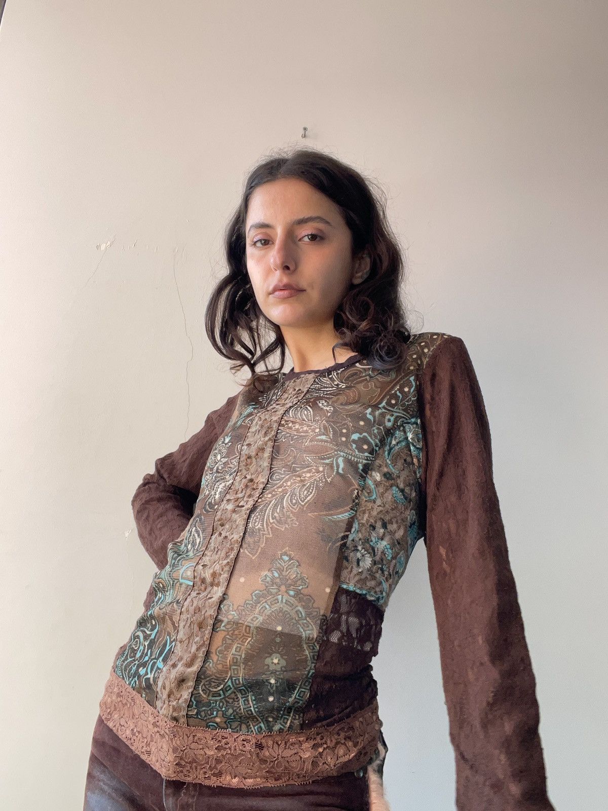 Vintage y2k blouse Size L / US 10 / IT 46 - 2 Thumbnail