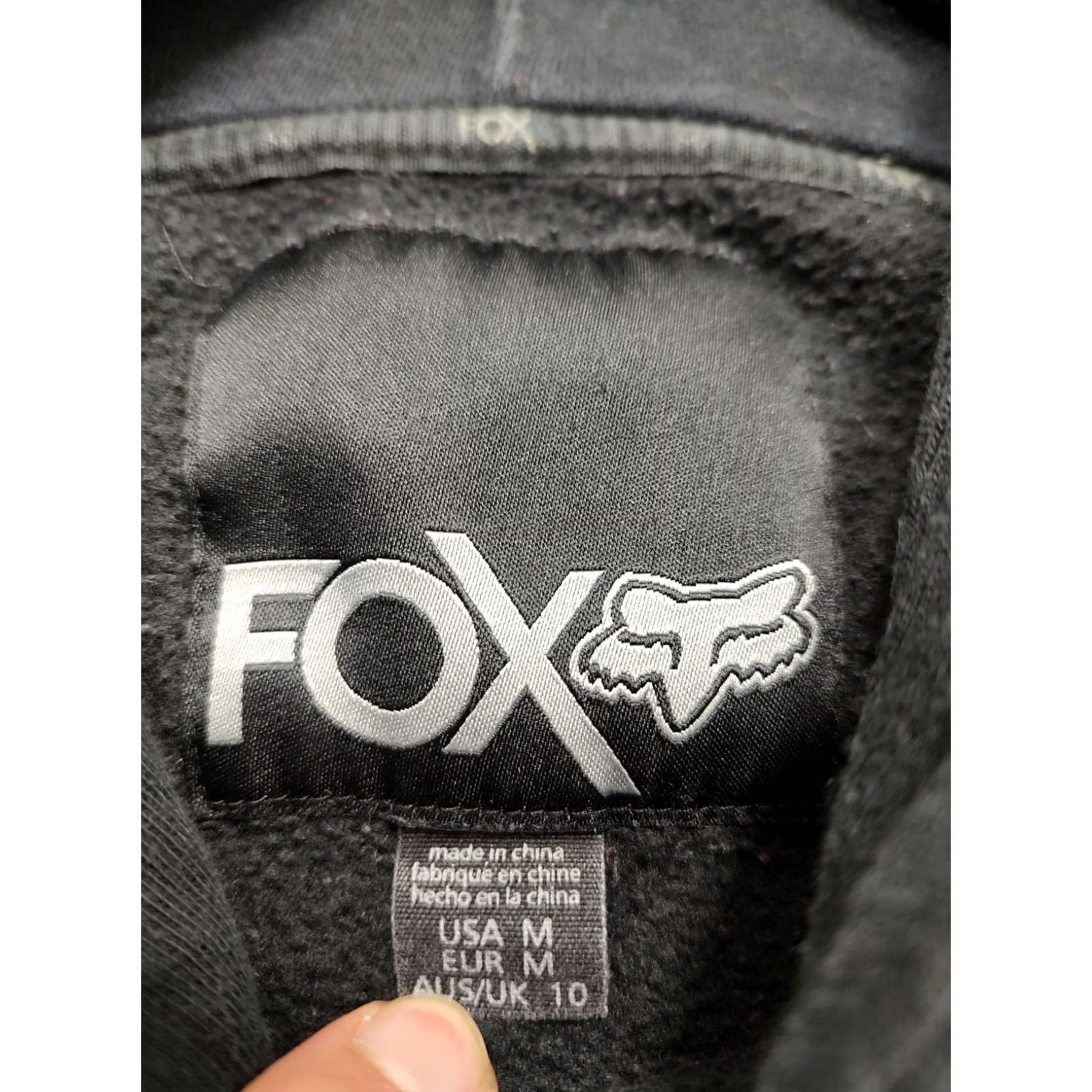 Fox Racing Fox Racing Hoodie Womens M Black Double Sided Logo Pullover Moto Sweatshirt Printed Graphic Hooded Pockets All Seasons Size M / US 6-8 / IT 42-44 - 6 Thumbnail