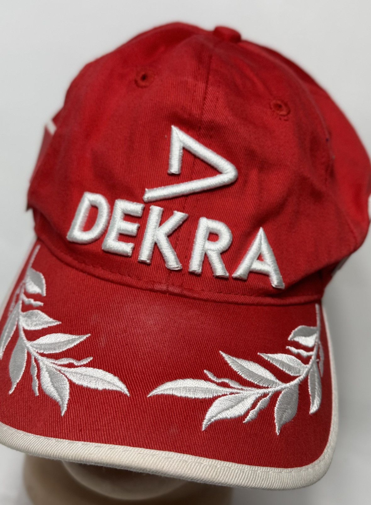 Ferrari Ferrari Dekra Michael Schumacher Vintage Red Racing Hat F1 Size ONE SIZE - 2 Thumbnail