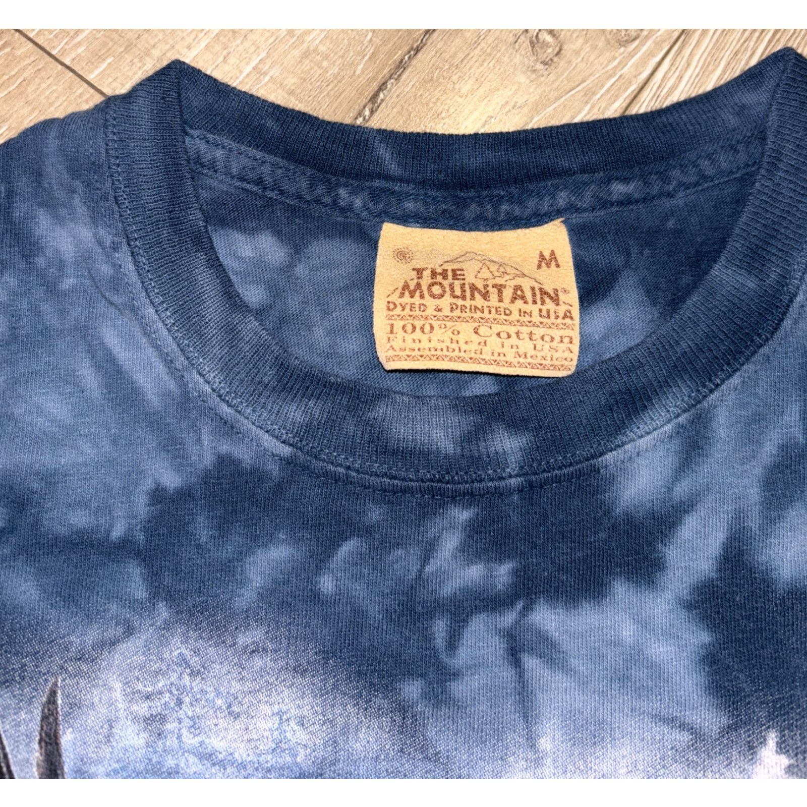 The Mountain VINTAGE The Mountain Nature Tie Dye T-Shirt Eagle All Over Print M Blue 2000s Mens Size US M / EU 48-50 / 2 - 7 Thumbnail