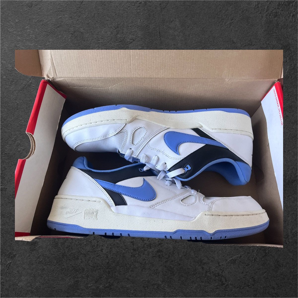 Nike Nike Full Force Low White Black Polar Size US 13 / EU 46 - 10 Thumbnail