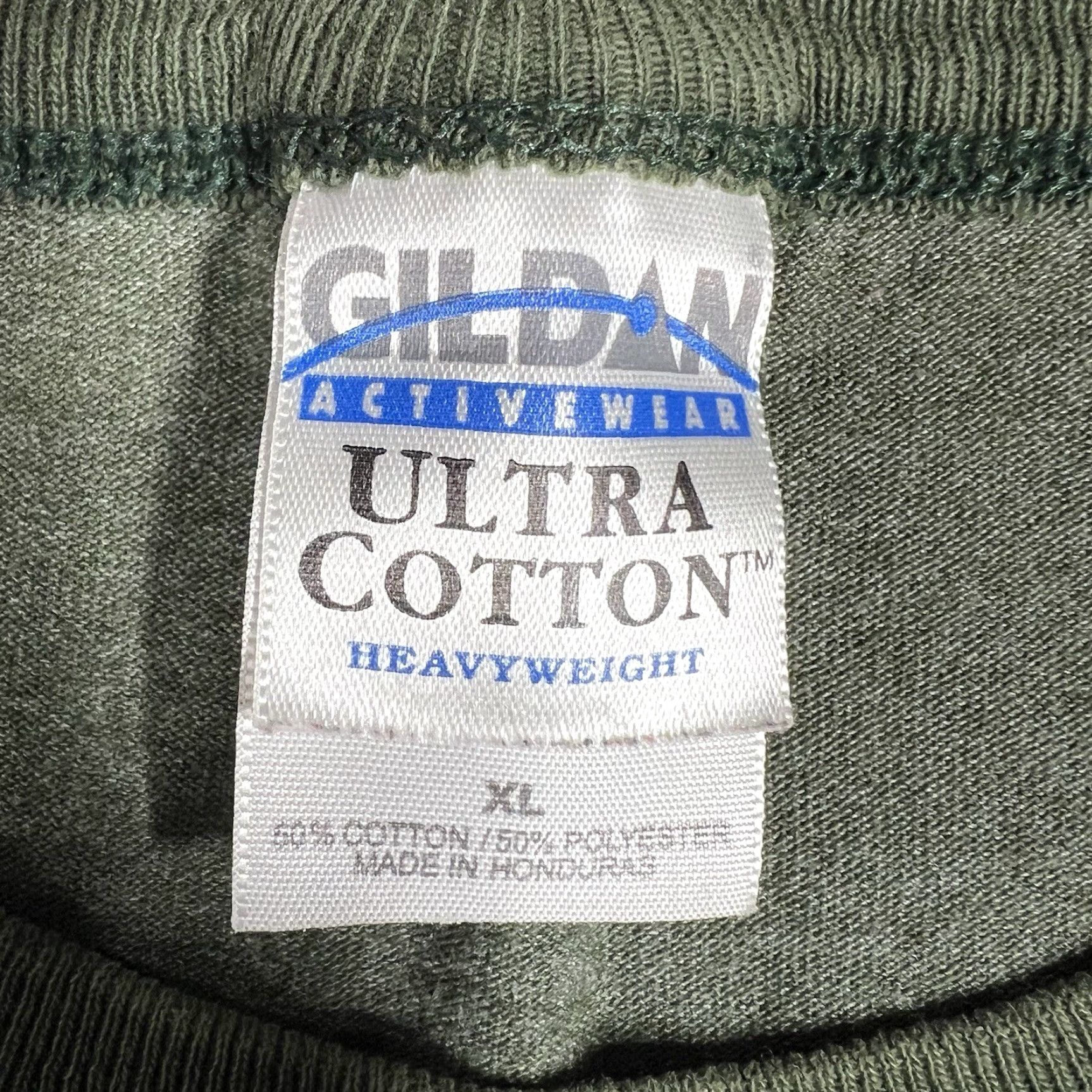 Gildan VINTAGE Camp Whitsett 2006 Boy Scout Camp XL Green Gildan Ultra Cotton Ringer T-Shirt Size US XL / EU 56 / 4 - 7 Thumbnail