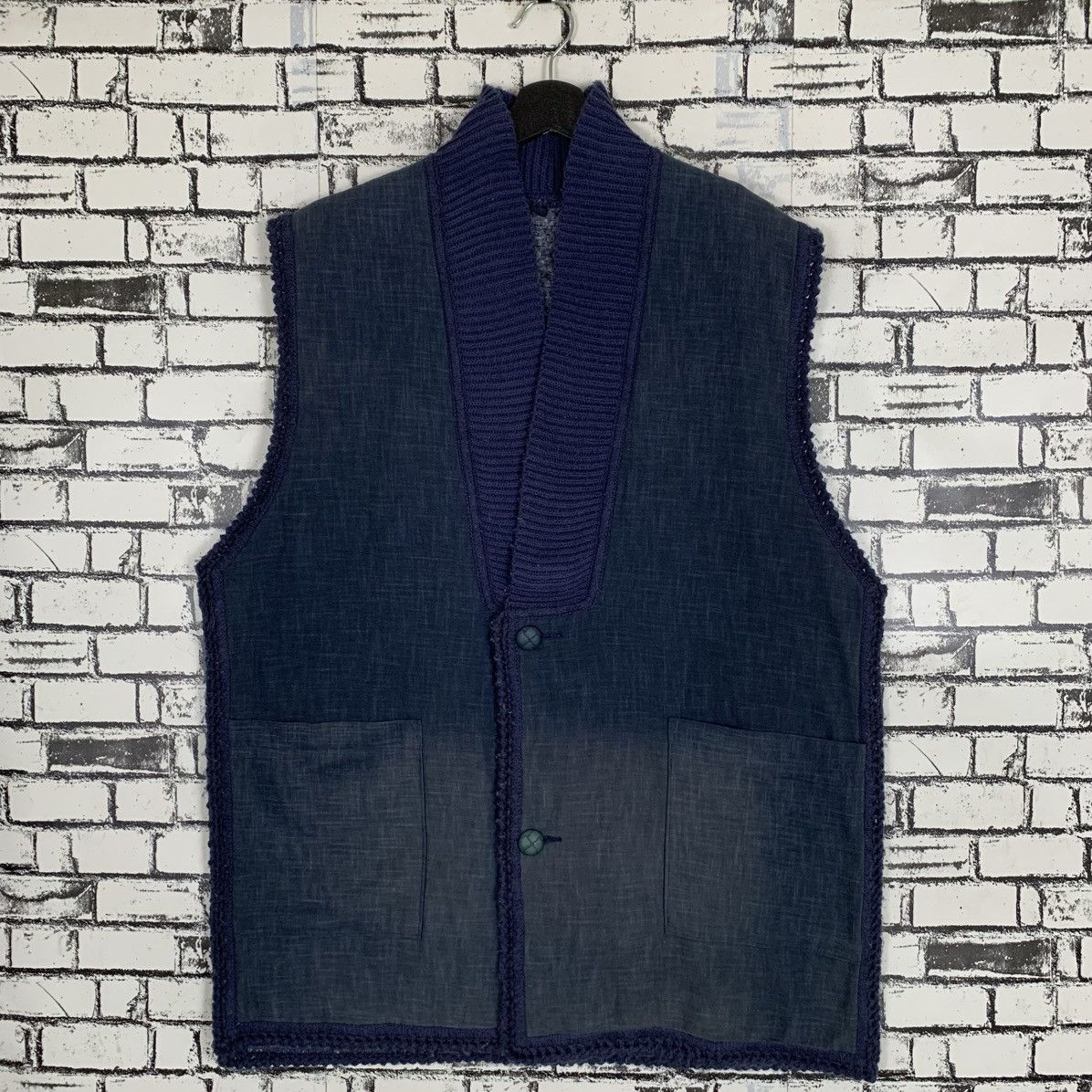 Japanese Brand × Vintage Classic Script Noren Japanese Cotton Quilting Coat Size US M / EU 48-50 / 2 - 1 Thumbnail