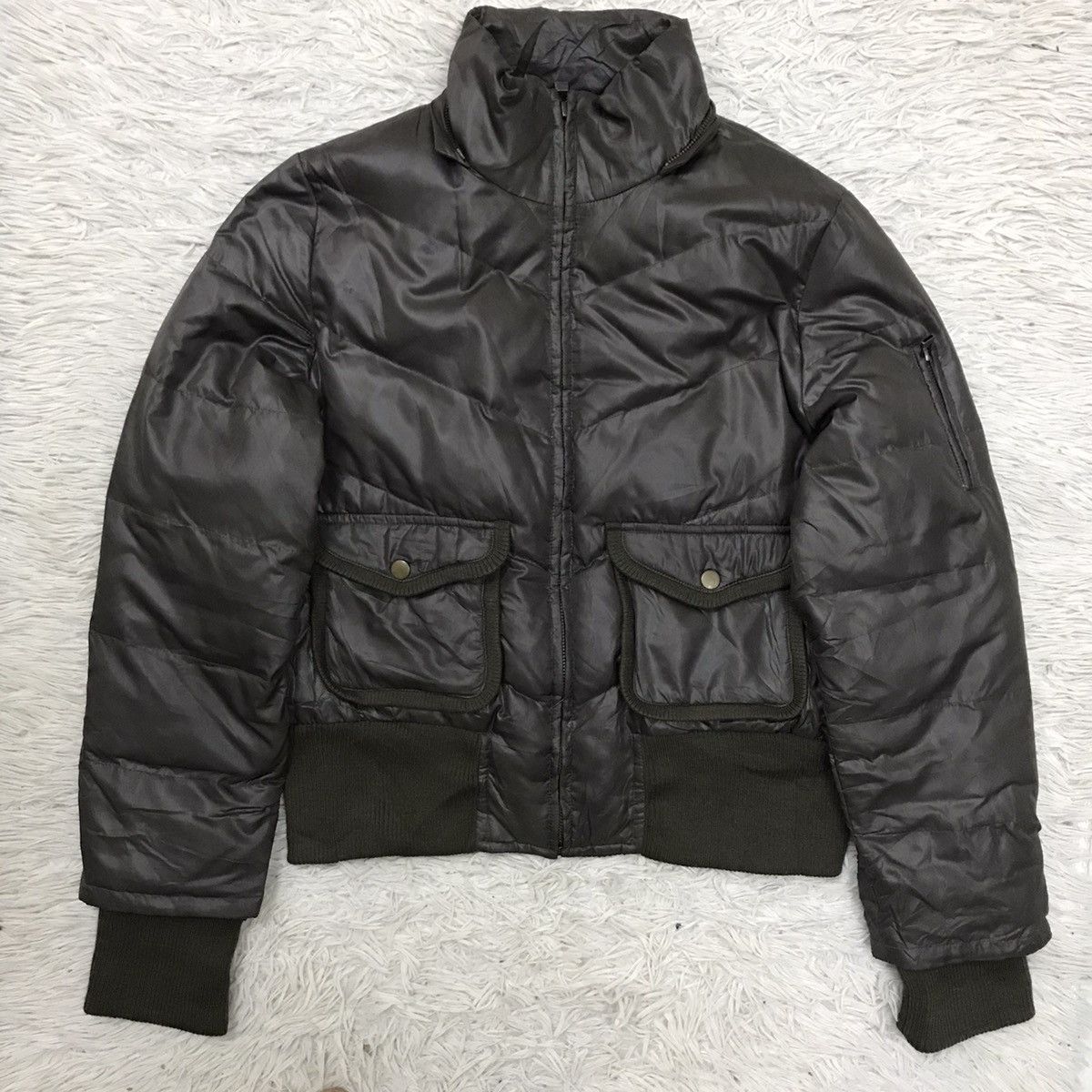 Japanese Brand ELLE PLANETE DOUBLE POCKET BOMBER JACKET Size US S / EU 44-46 / 1 - 8 Thumbnail