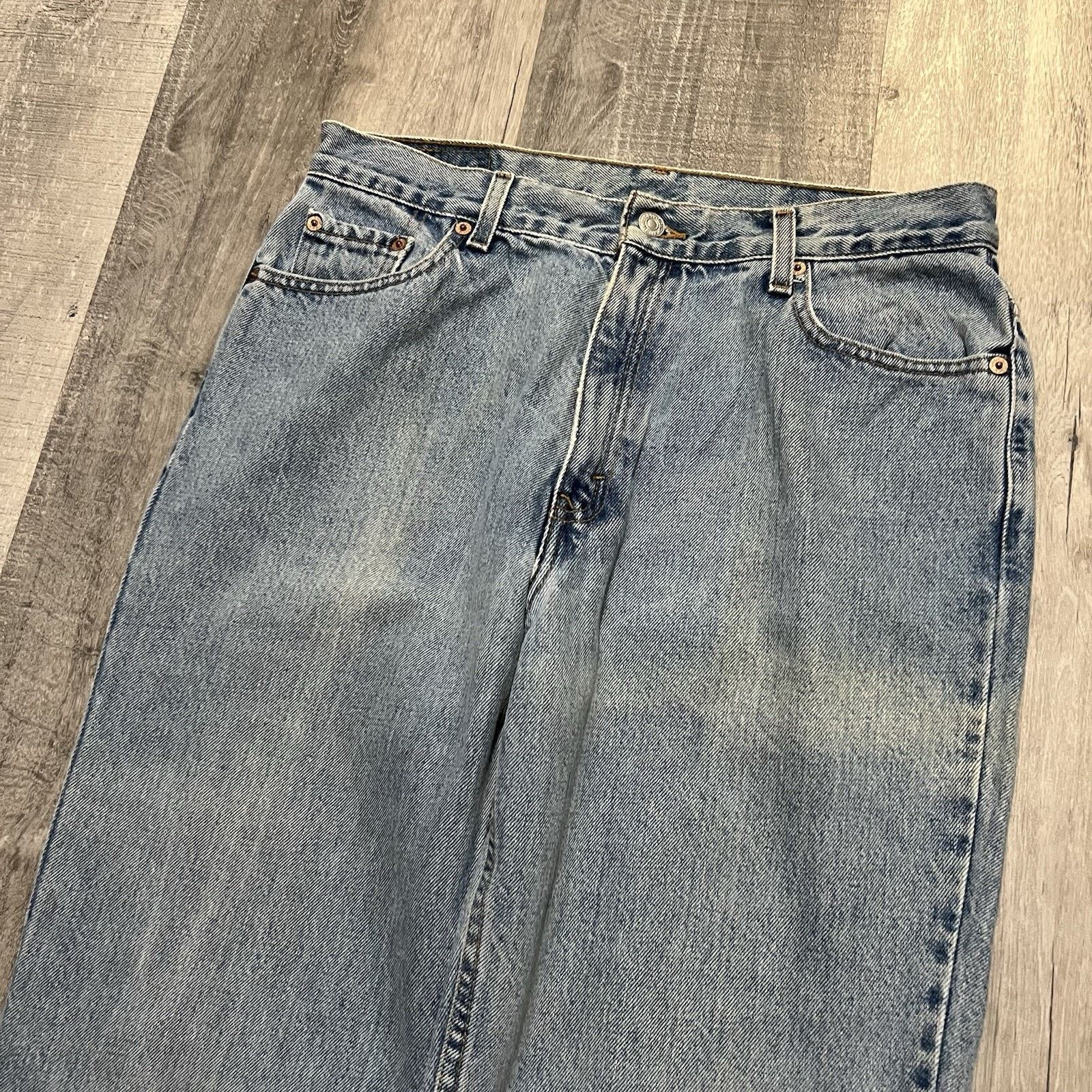 Levi's VTG Levis 512 Womens Faded Jeans 90s Denim Size 32x32 Size 36" / US 14 / IT 50 - 3 Thumbnail