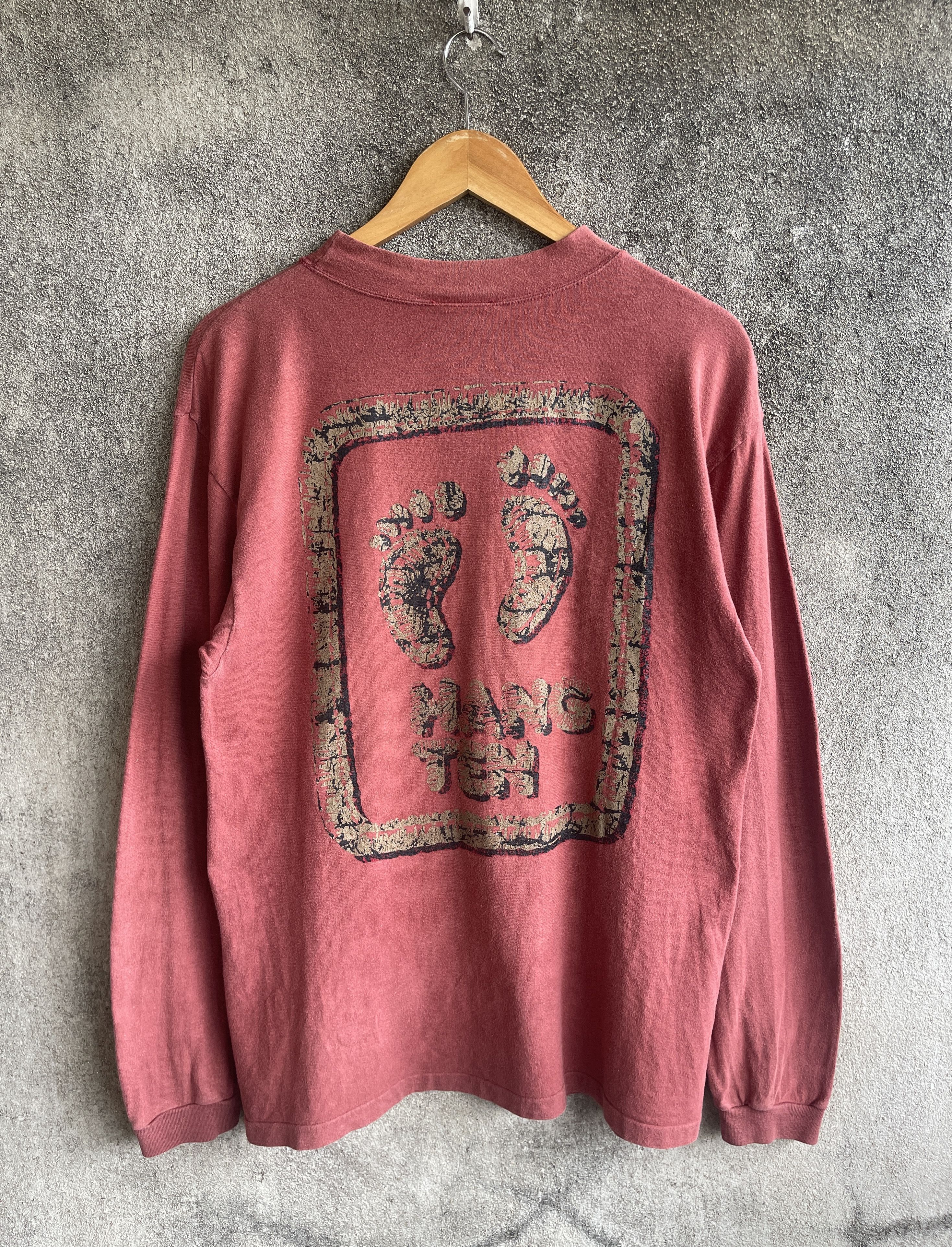 Hang Ten Vintage90s🔥Hang Ten🔥Big Logo Single Stitch Longsleeve Tshirt Size US M / EU 48-50 / 2 - 2 Thumbnail