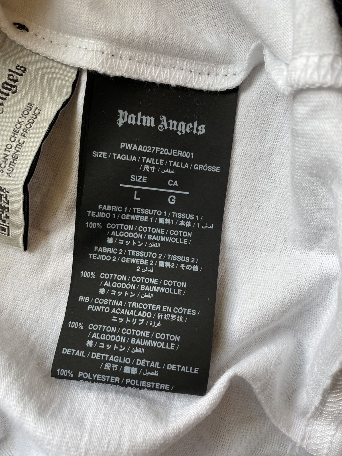 Palm Angels Palm Angels Oversized Neck Sleeve Logo Tee Size L / US 10 / IT 46 - 8 Thumbnail