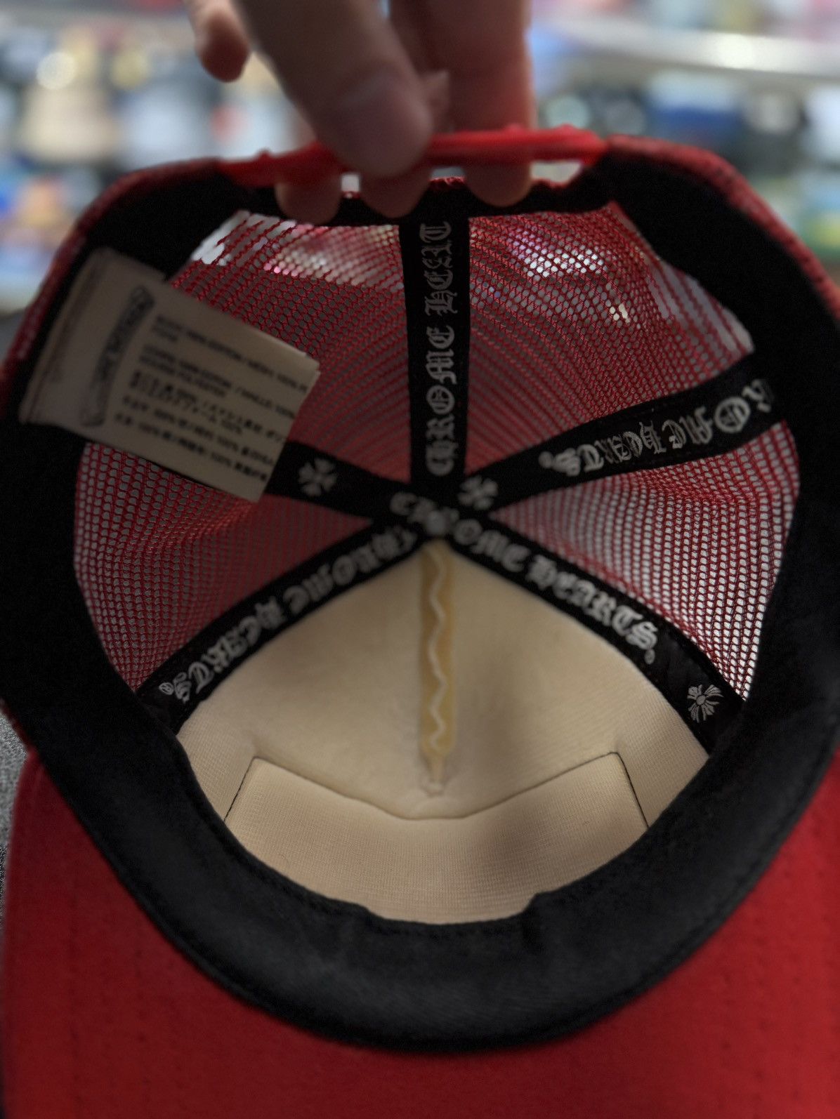 Chrome Hearts Chrome Hearts Hat Red White SnapBack Size ONE SIZE - 11 Thumbnail