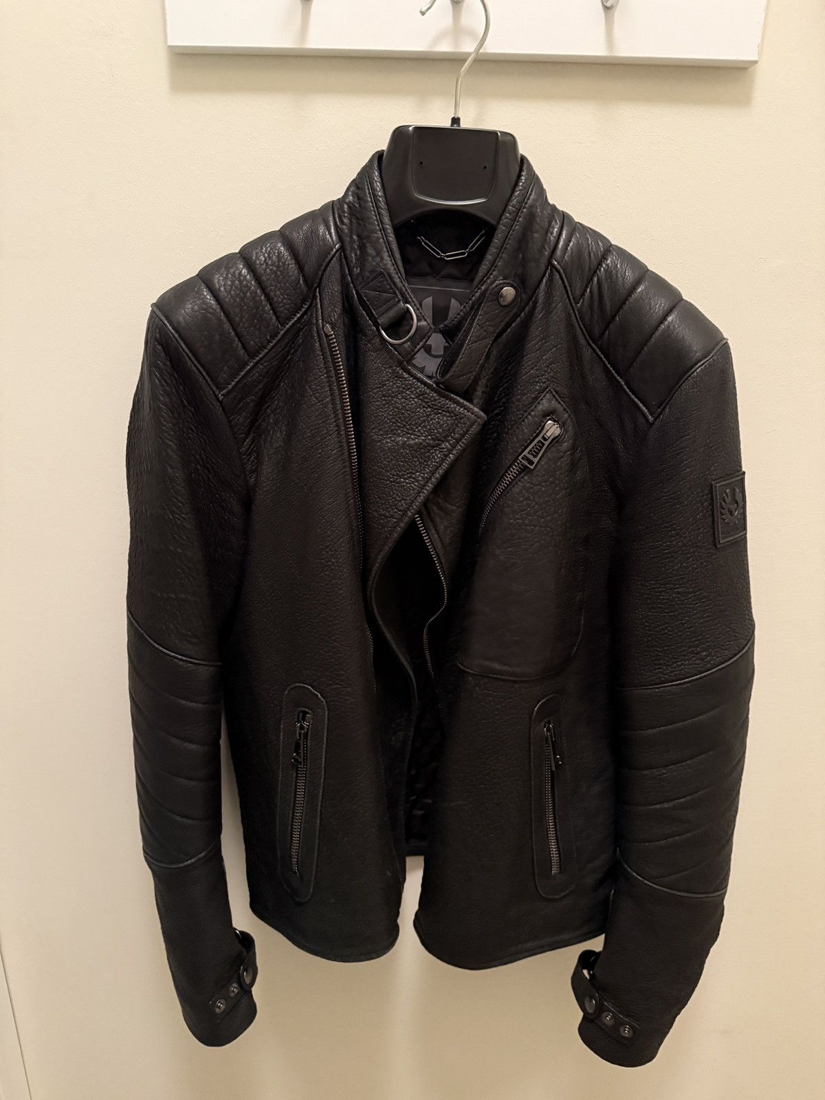 Belstaff Belstaff Black Leather Moto Jacket – Quilted Shoulders Size US M / EU 48-50 / 2 - 3 Thumbnail