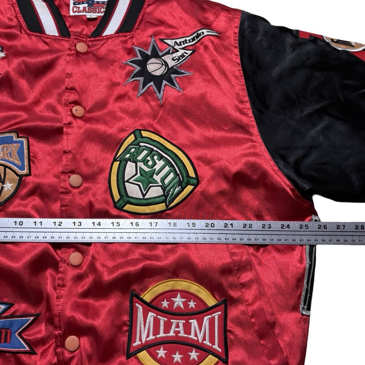 Other Vintage Mens NBA Satin Varsity Jacket Mega USAA Classic L Size US L / EU 52-54 / 3 - 4 Thumbnail