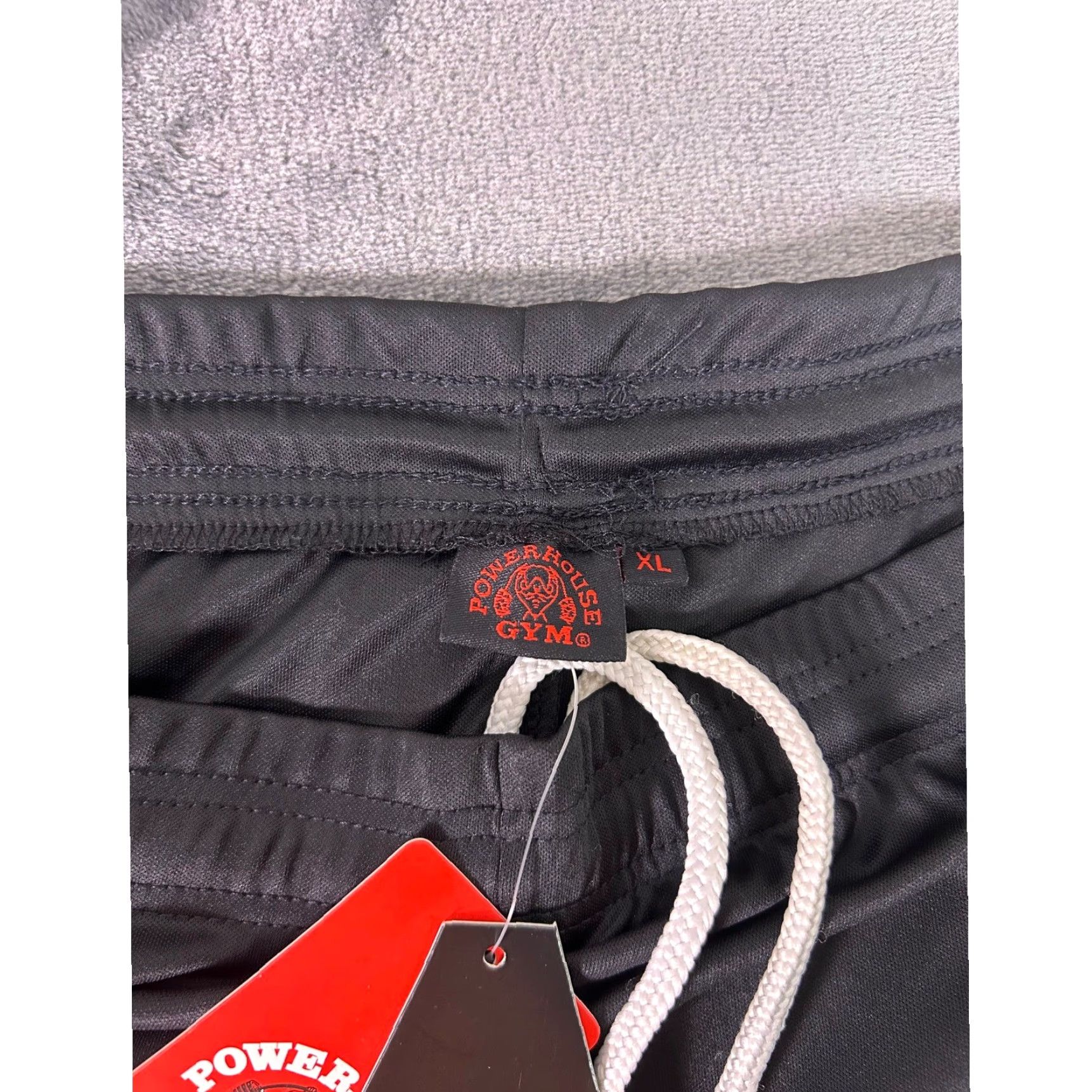 Vintage Y2K Powerhouse Gym Men's Performance Training Shorts XL Black Athletic NWT Size US 36 / EU 52 - 5 Thumbnail
