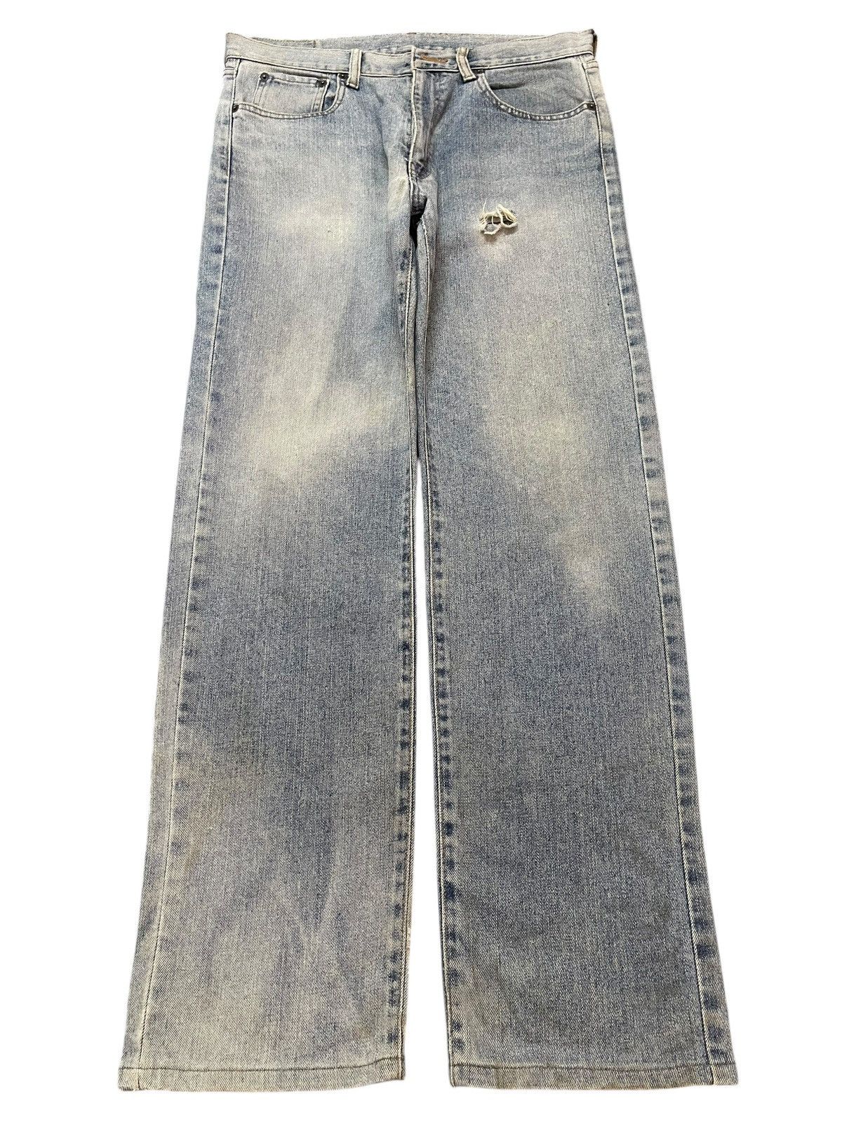 Japanese Brand Vintage Japanese Brand Blue Faded Wash Style Jeans Size US 33 - 1 Thumbnail