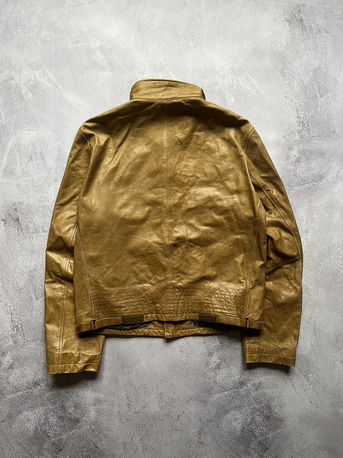 Hugo Boss × Vintage Hugo Boss Leather Bomber Jacket Size M Size US M / EU 48-50 / 2 - 6 Thumbnail