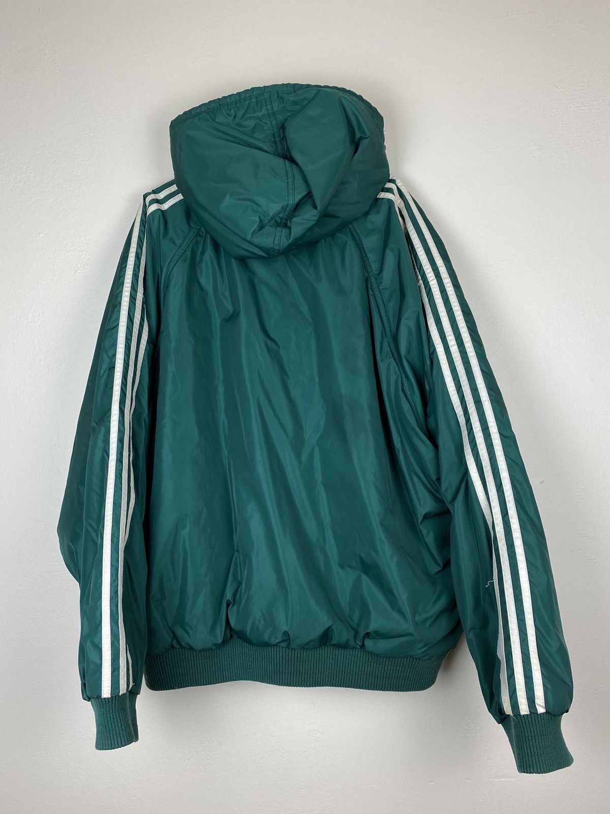 Adidas Vintage 90’s Reversible Adidas Green Zip Up Puffer Jacket Size US XL / EU 56 / 4 - 13 Thumbnail