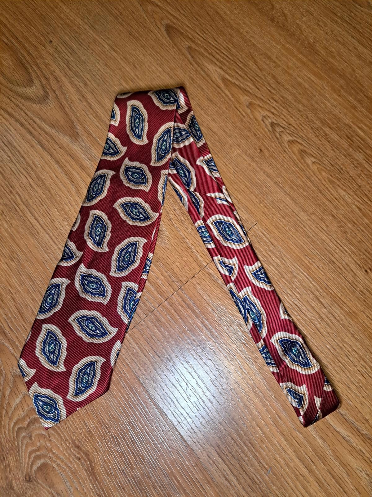 Robert Talbott Robert Talbott Silk Tie Red Multicolor Floral Handmade Wide Size ONE SIZE - 6 Thumbnail