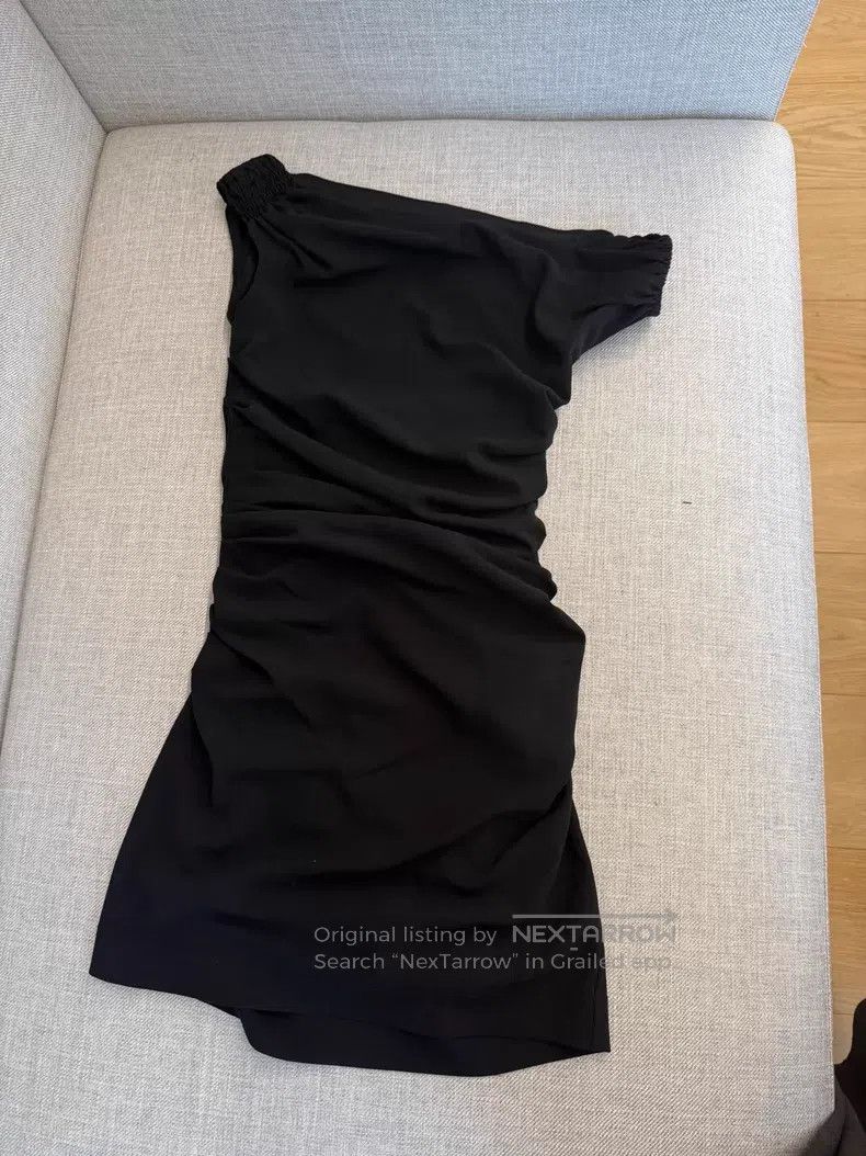 Other Helmut Lang Black one-shoulder dress Size M / US 6-8 / IT 42-44 - 1 Thumbnail