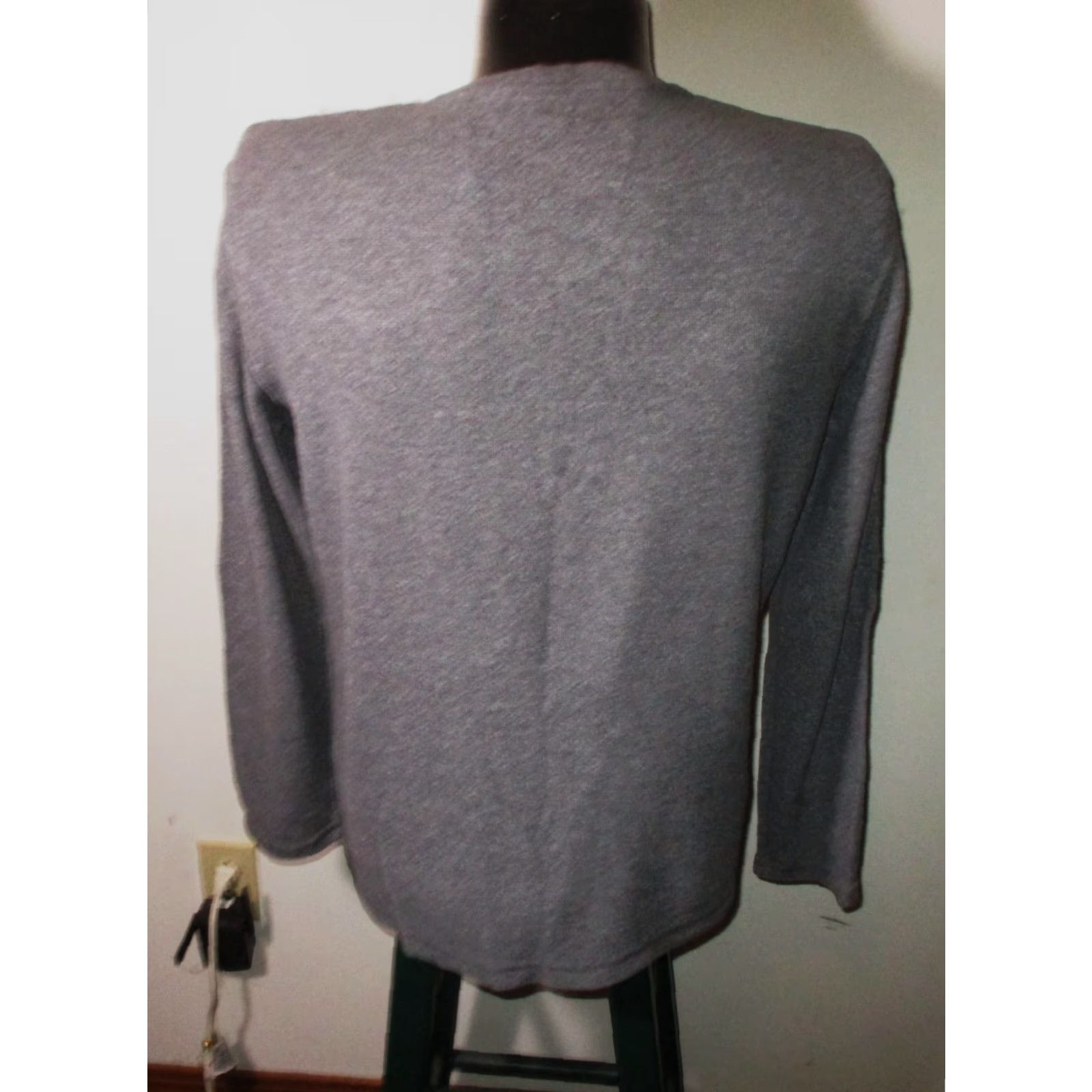 Banana Republic BANANA REPUBLIC Gray Thermal Long Sleeve Henley Top Men's L Shirt Size US L / EU 52-54 / 3 - 5 Thumbnail