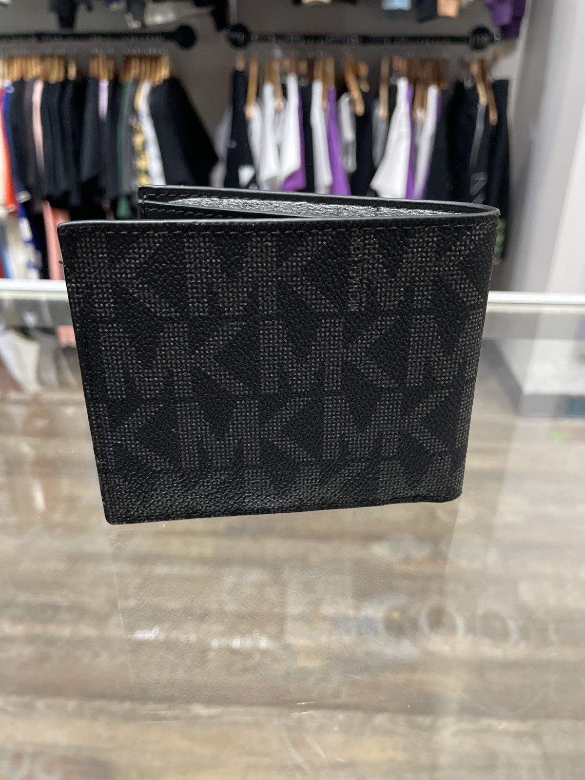 Michael Kors Michael Kors Black Monogram Bi- Fold Wallet Size ONE SIZE - 4 Thumbnail