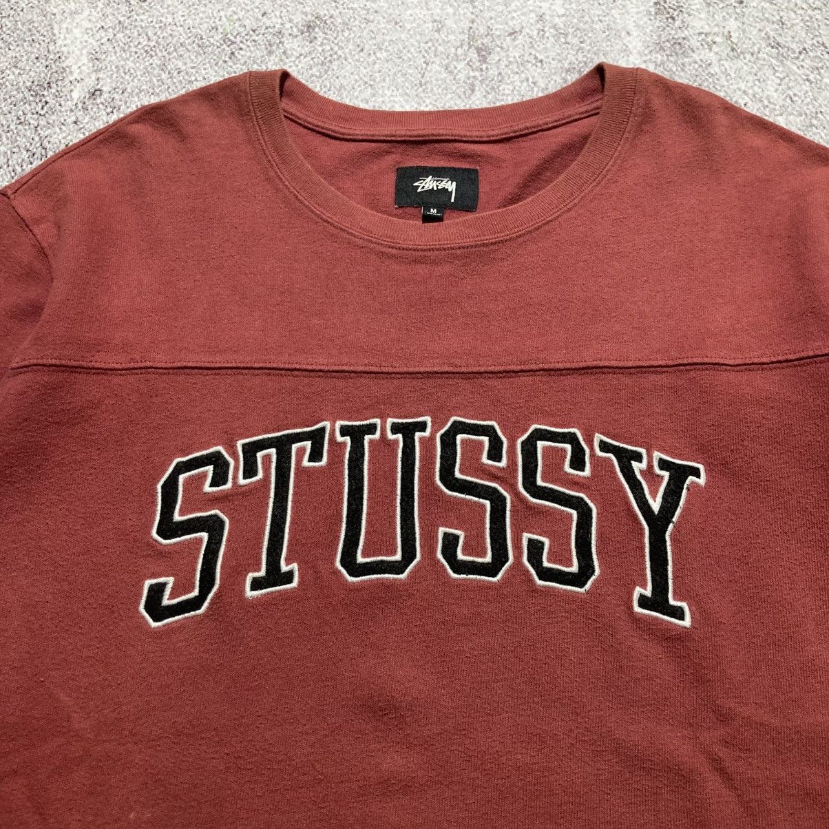 Stussy Stussy Kent Football Embroidery Longslevee Tee Size US XL / EU 56 / 4 - 3 Thumbnail