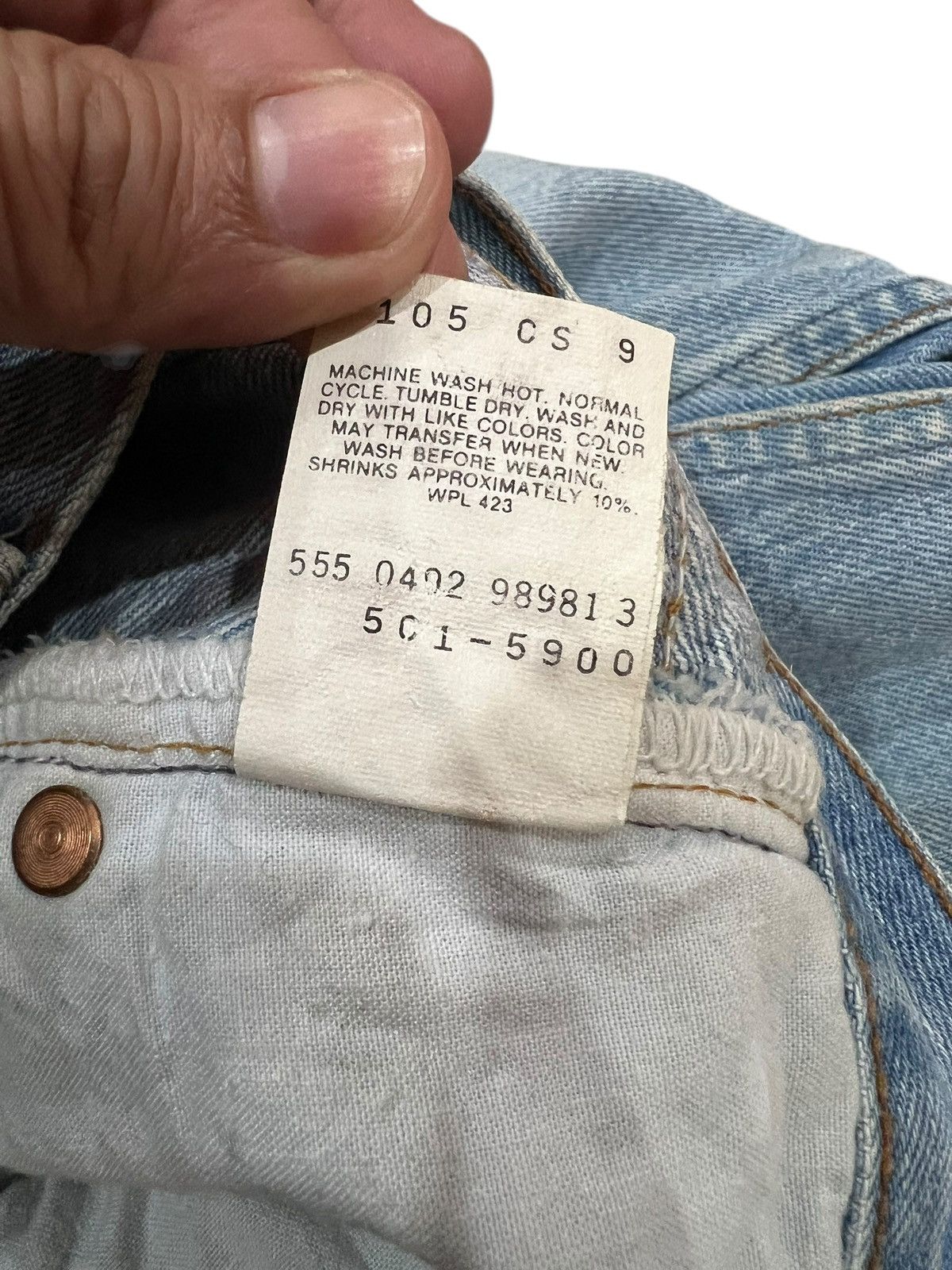 Levi's 90’s Levi’s 501 Faded Denim Jean Size US 28 / EU 44 - 17 Thumbnail