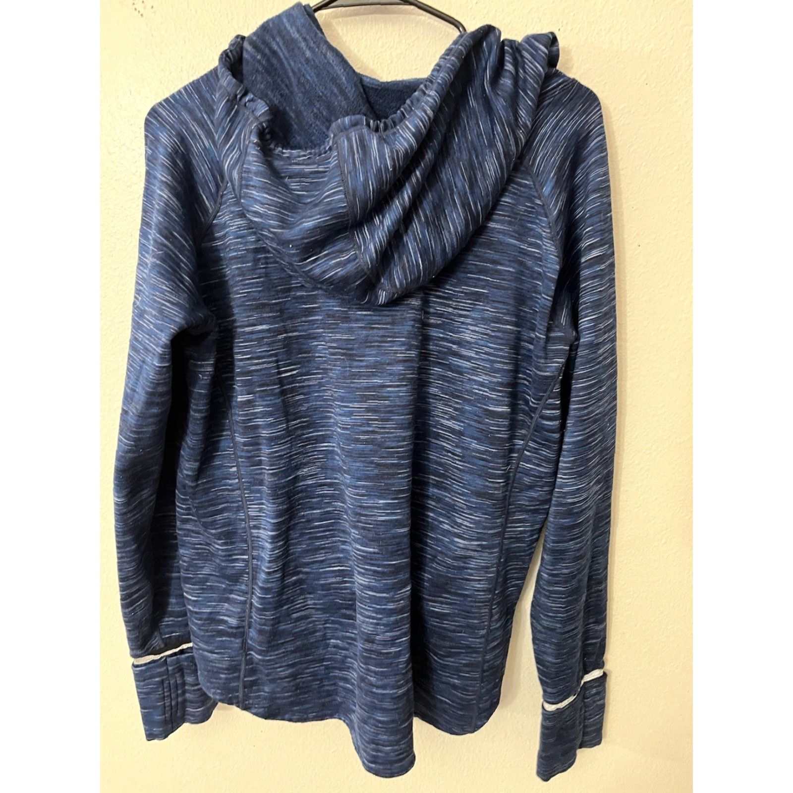 Gap GapFit Womens Pullover Hoodie Blue Thumb Holes Hand Warmers Activewear Size XL Size XL / US 12-14 / IT 48-50 - 2 Thumbnail
