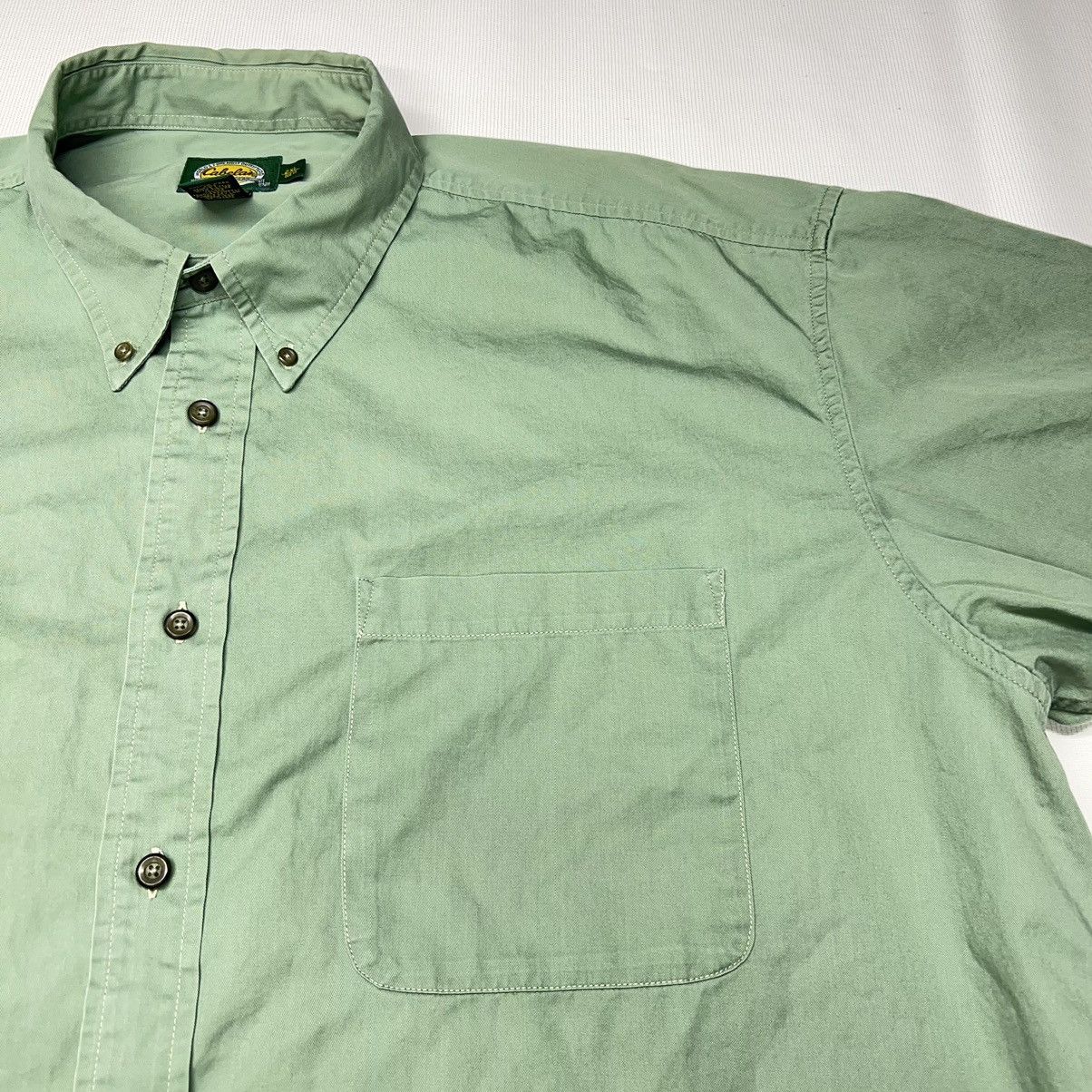 Cabelas Cabelas Button Down Shirt Green Short Sleeve Outdoor Gear Size US XXL / EU 58 / 5 - 3 Thumbnail