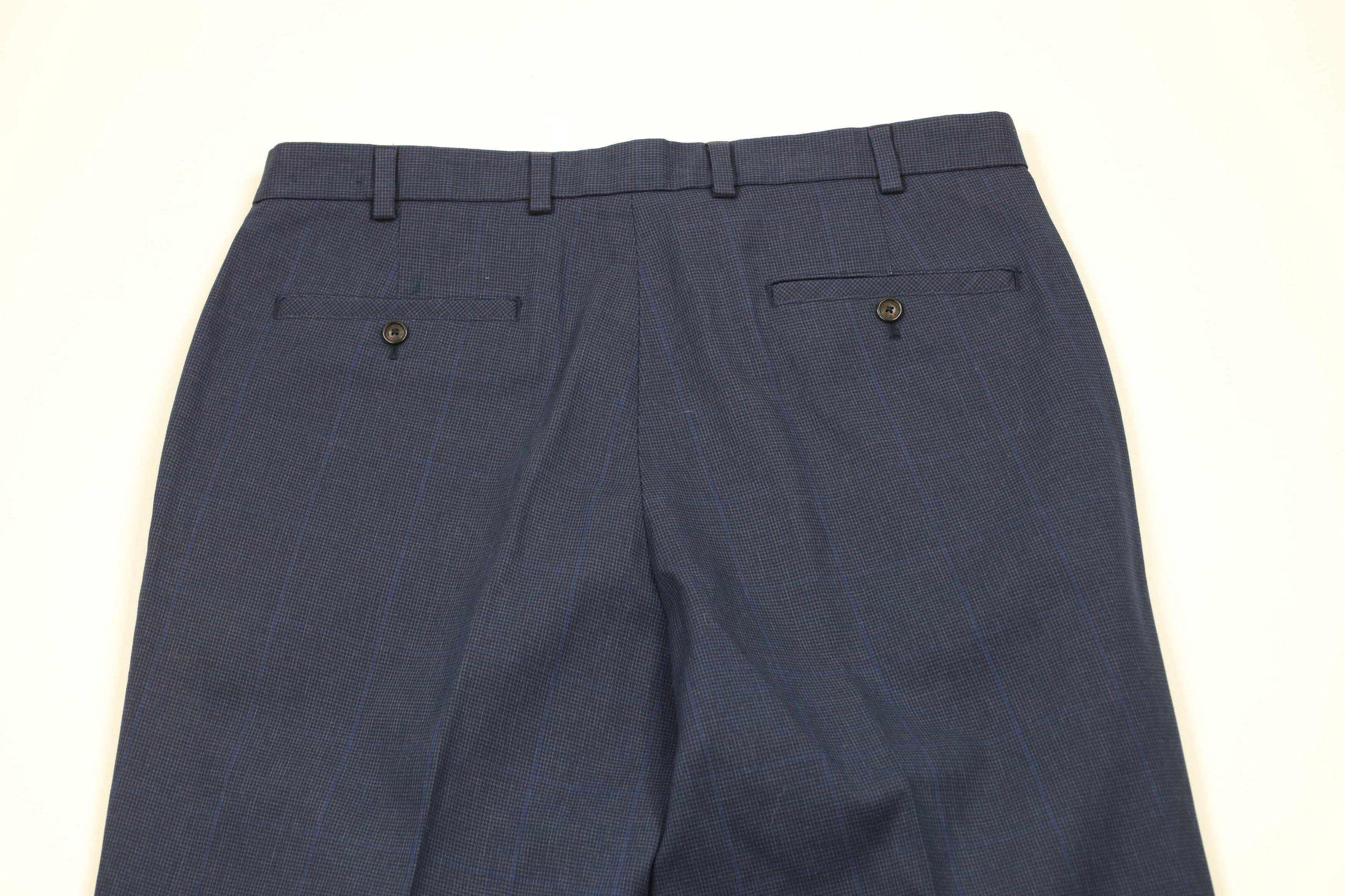 Brooks Brothers × Vintage Brooks Brothers Chino Clark Houndstooth Dress Pants Blue Size US 38 / EU 54 - 9 Thumbnail