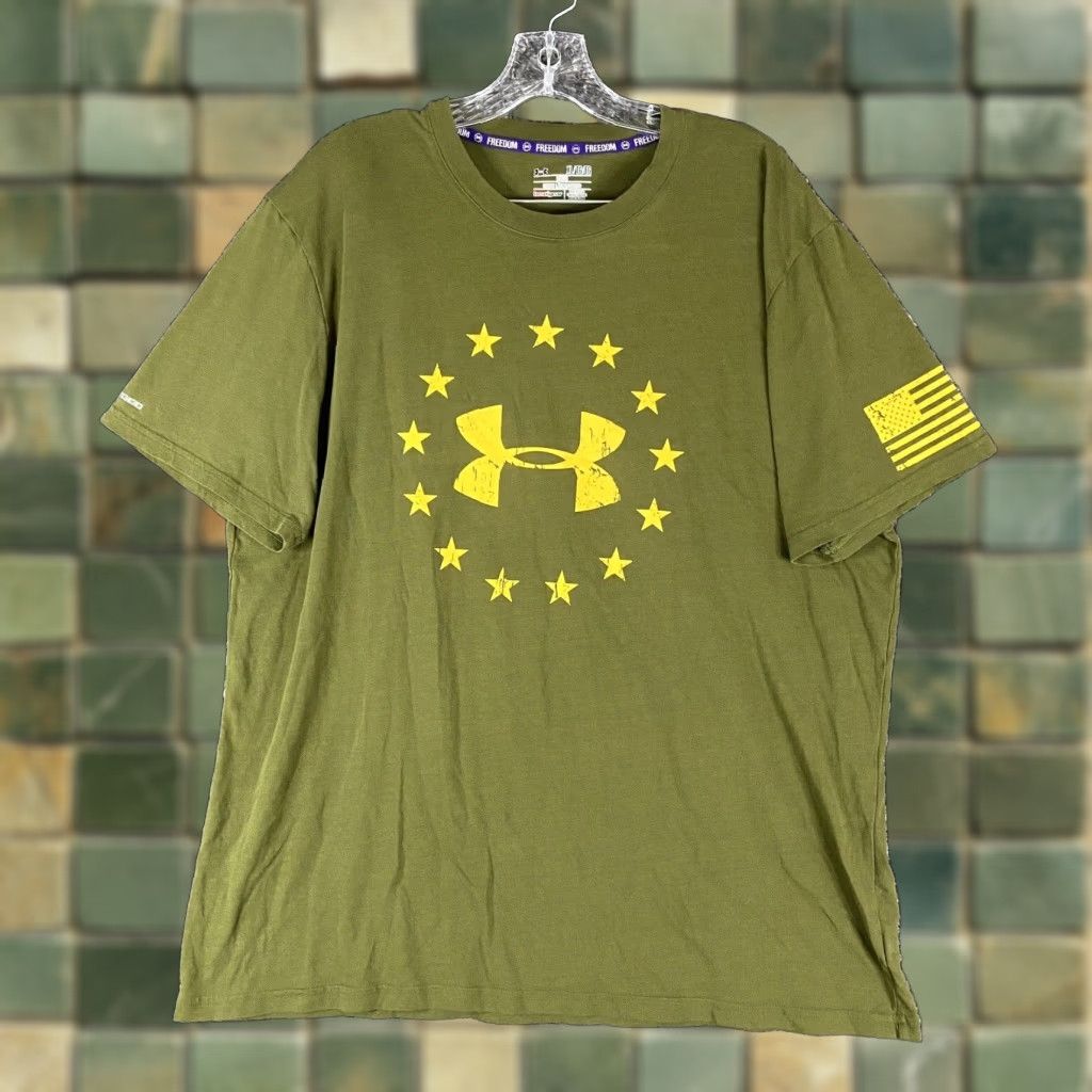 Under Armour Under Armour Graphic Tee Men's XL Green Freedom Size US XL / EU 56 / 4 - 1 Thumbnail