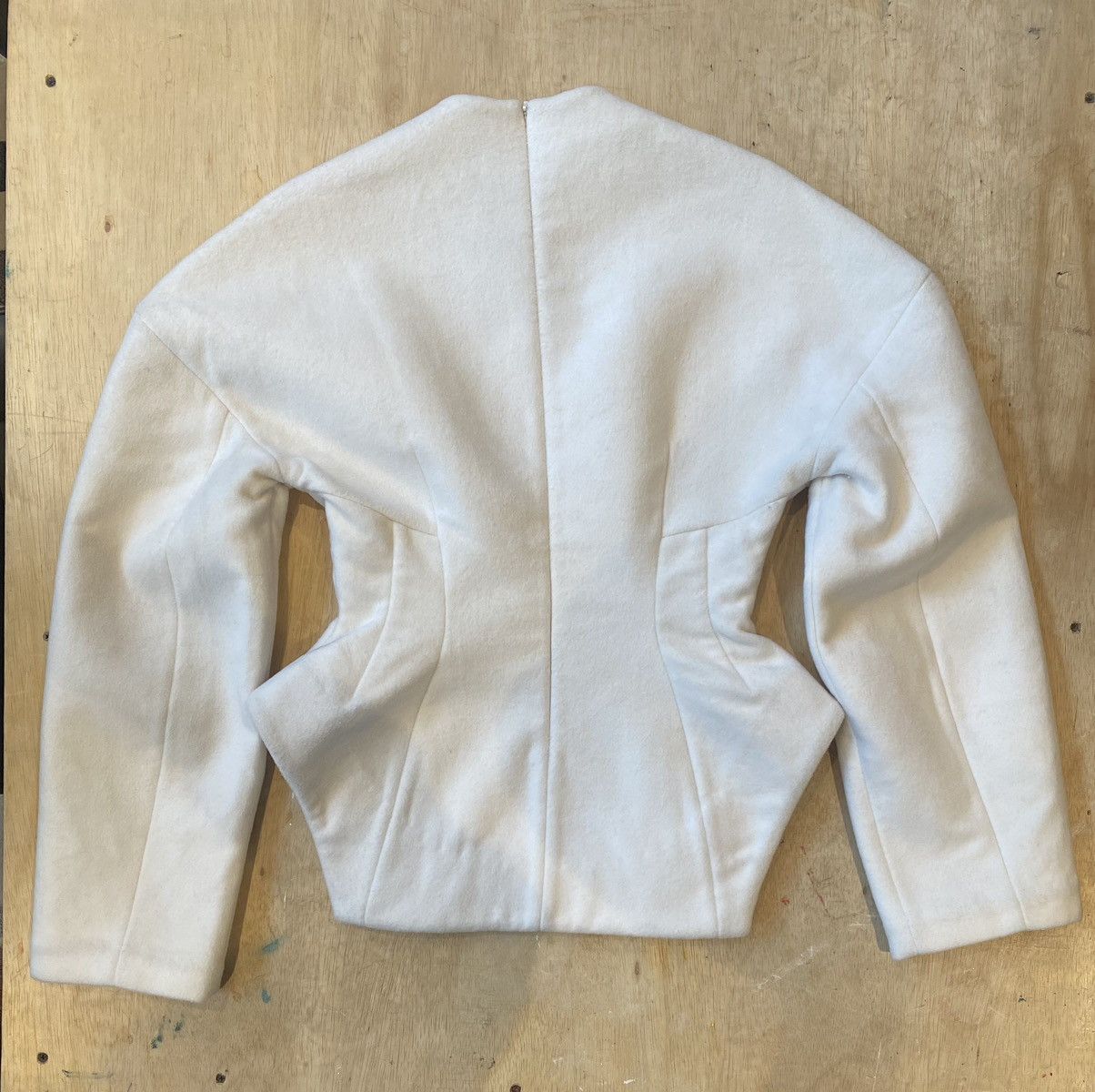 Rosie Assoulin Seams Top In Heavy Wool Fall22 Size S / US 4 / IT 40 - 2 Thumbnail