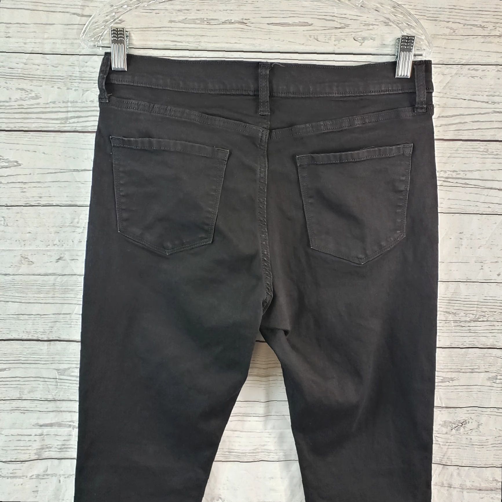 Banana Republic Banana Republic Womens High Rise Skinny Jeans Sz 31P Black Denim Size 24" / US 00 / IT 34 - 4 Thumbnail